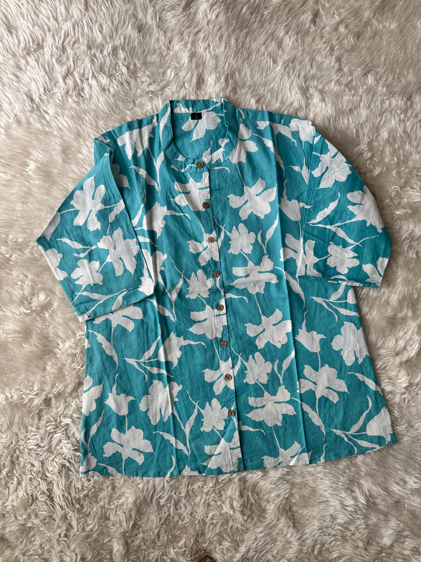 Pure Cotton Short Kurti (feeding friendly)