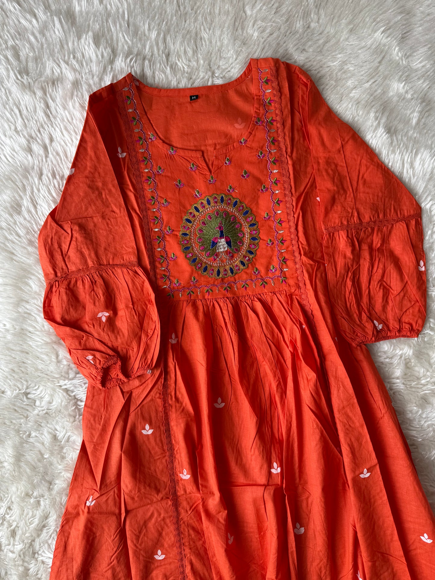 Cotton Flare Kurti Pant Set