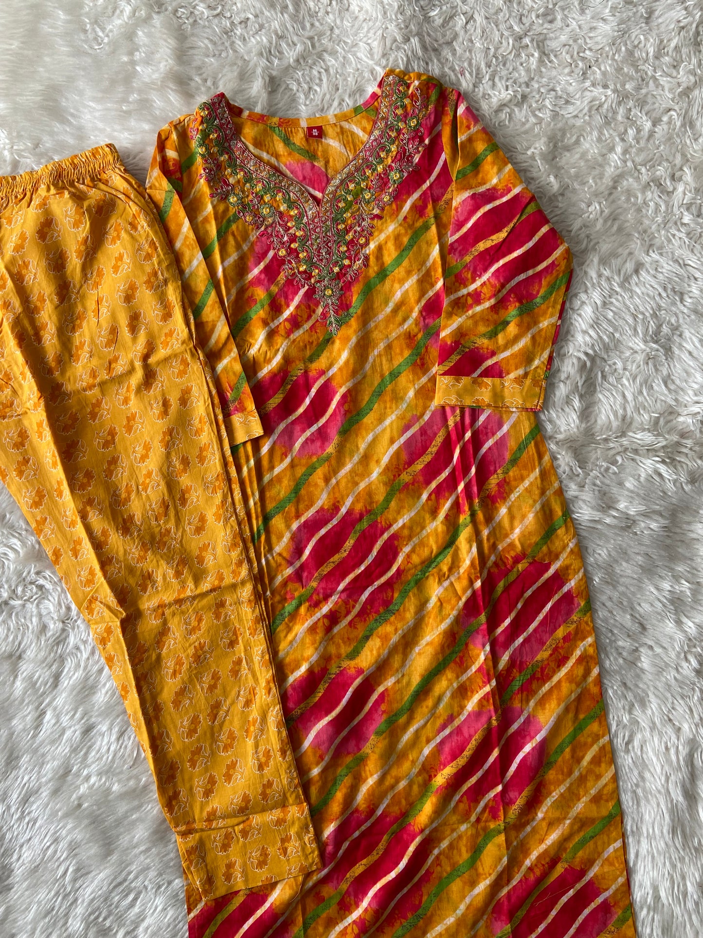 Premium Cotton Kurti Pant Dupatta Set