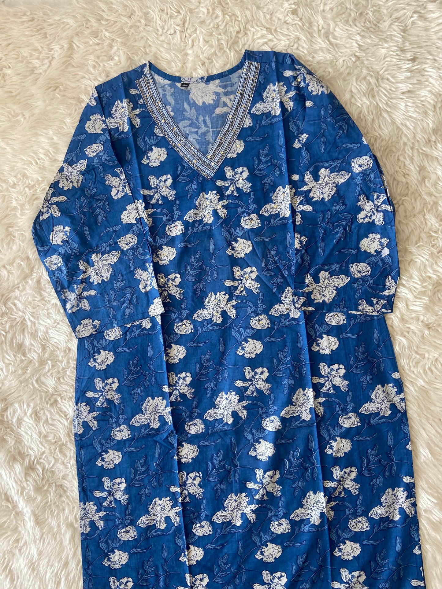 Cotton Kurti Straight Plazo Set