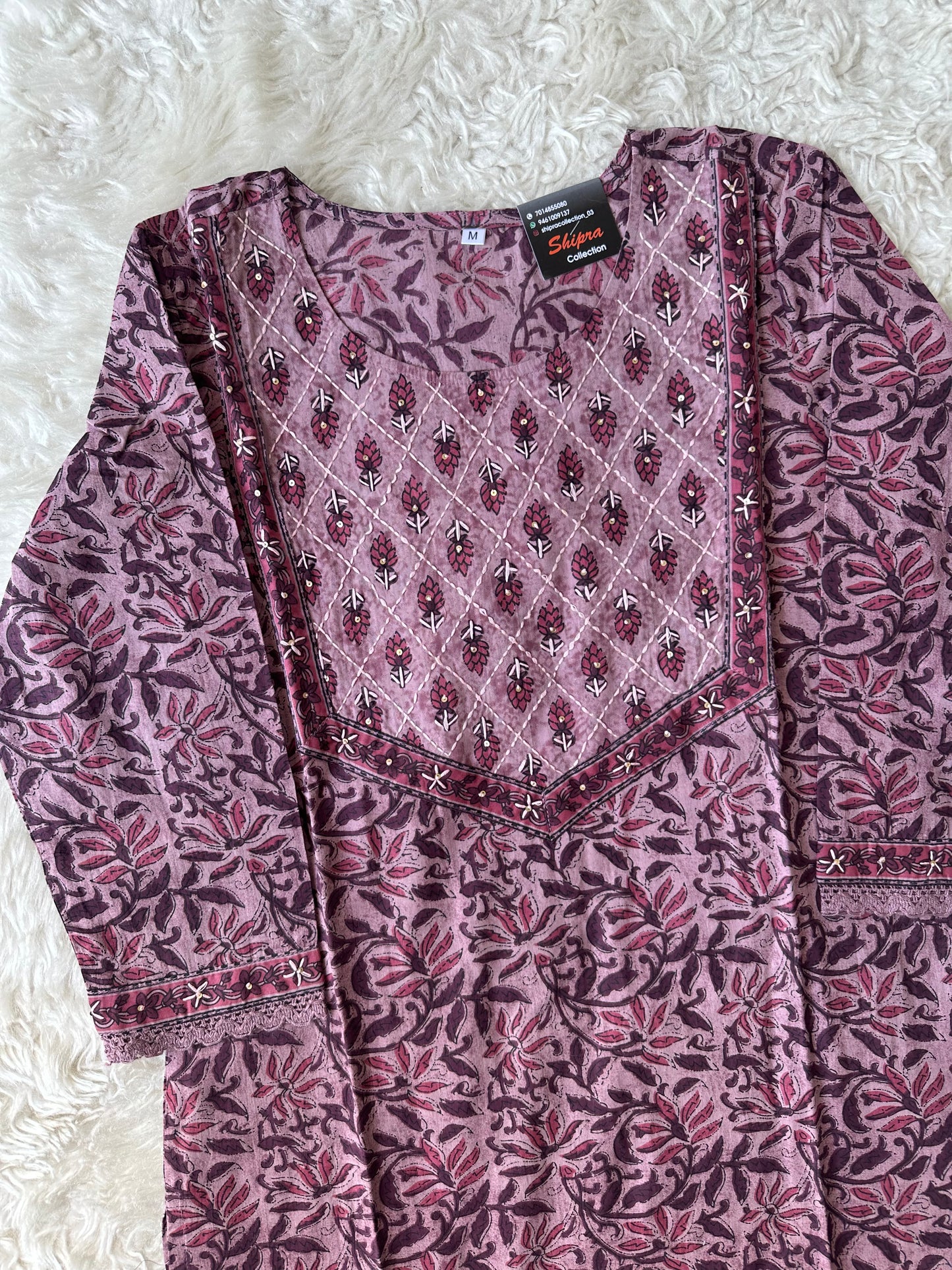Premium Cotton Kurti Pant Dupatta Set