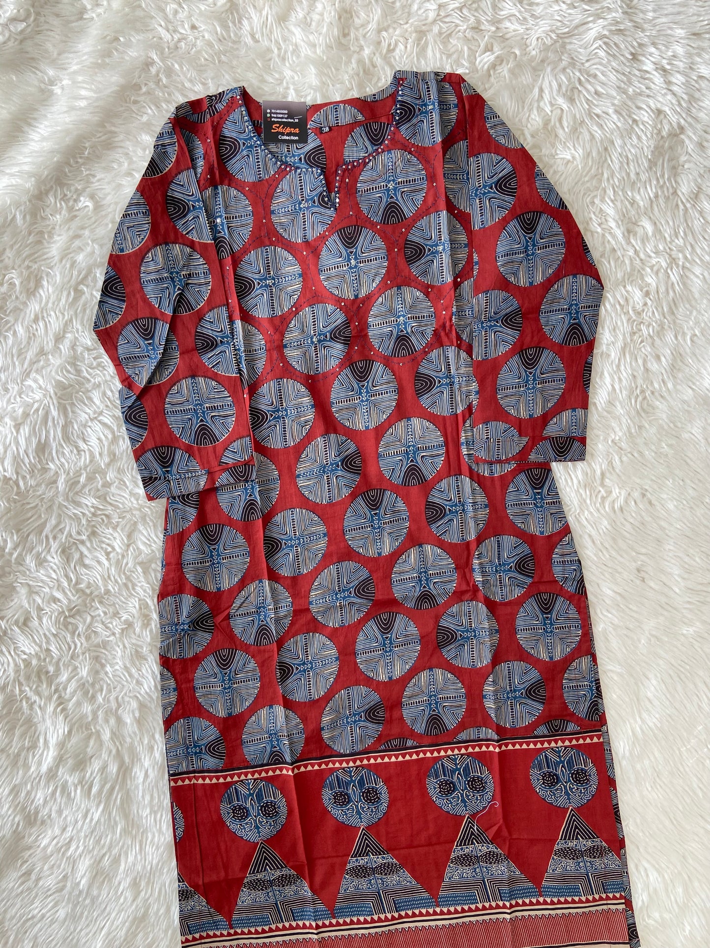 Premium Cotton Kurti Pant Dupatta Set