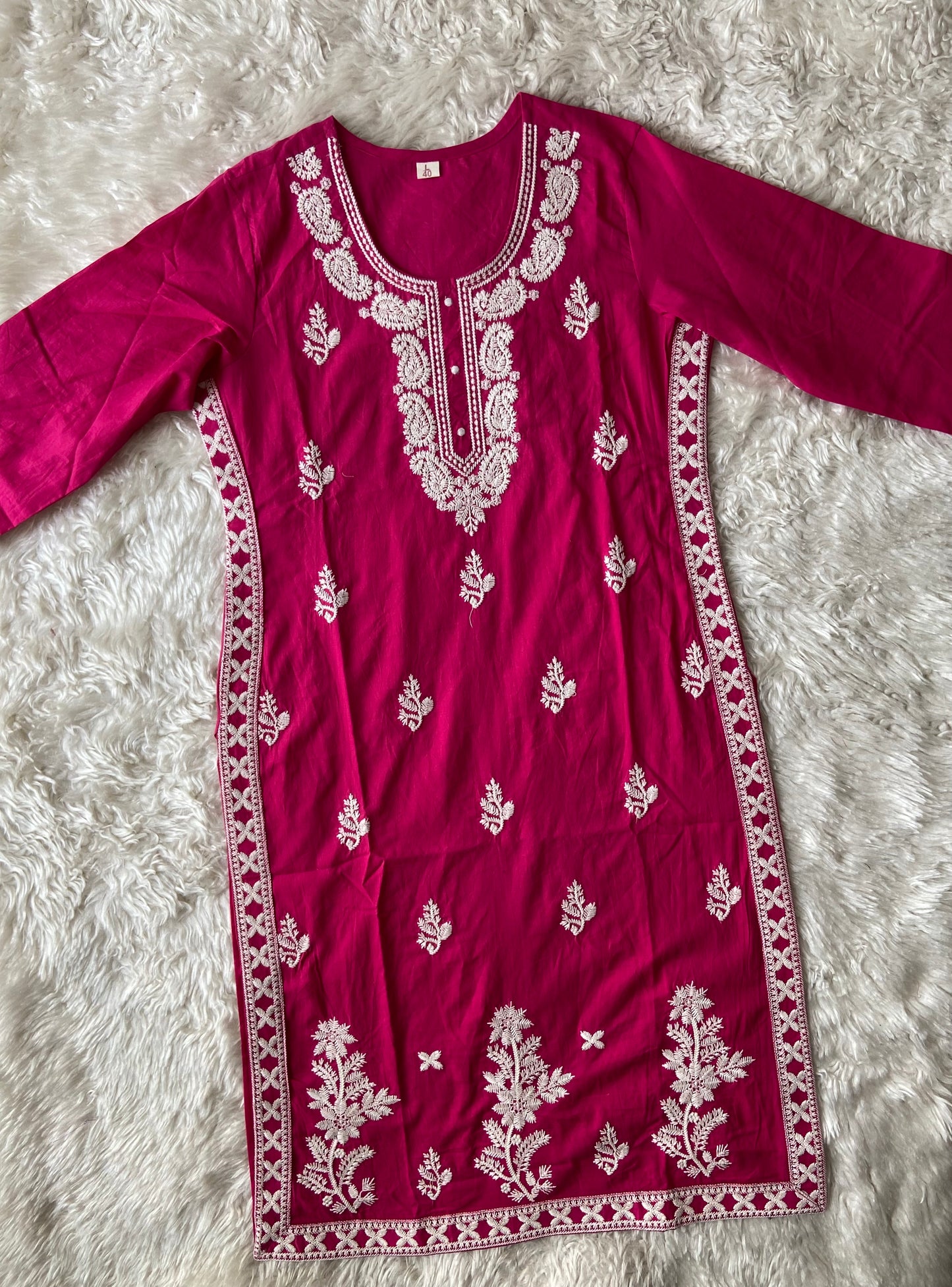Pure Cotton Kurti Pant Dupatta Set