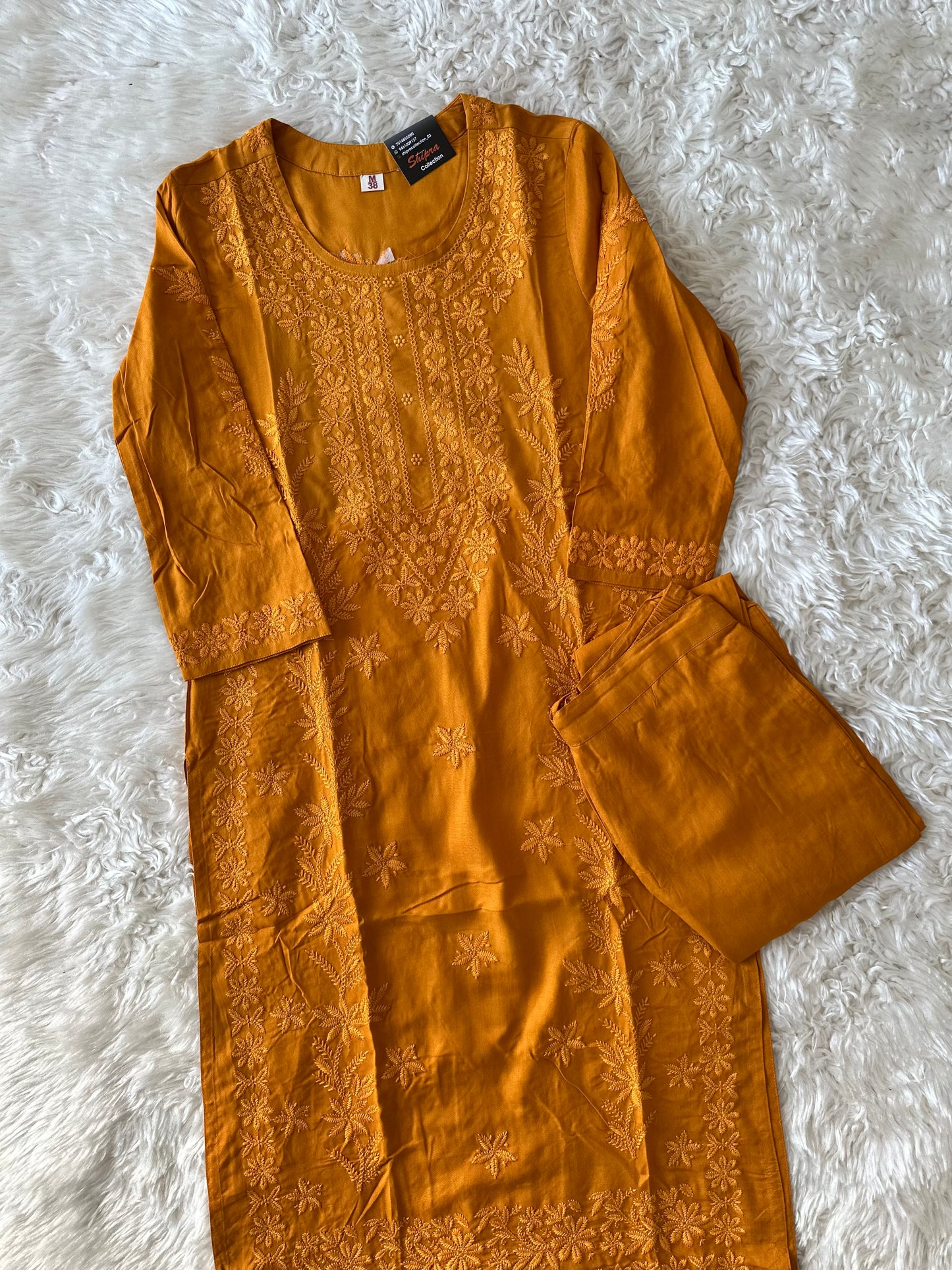 Rayon Kurti Pant Set