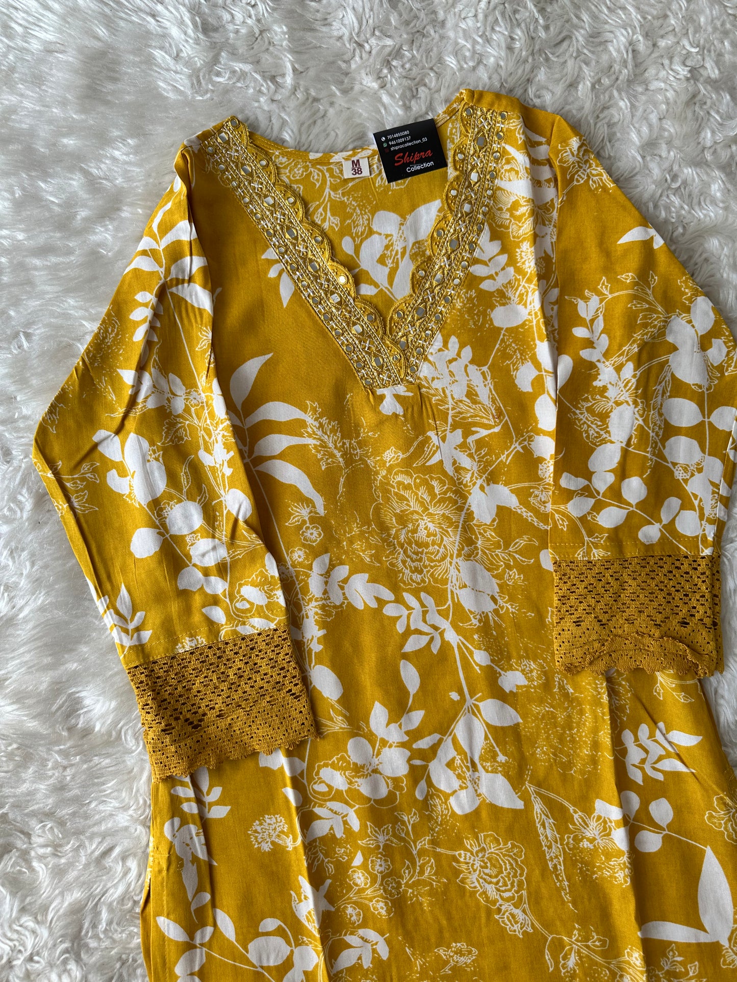 Rayon Kurti Pant Set