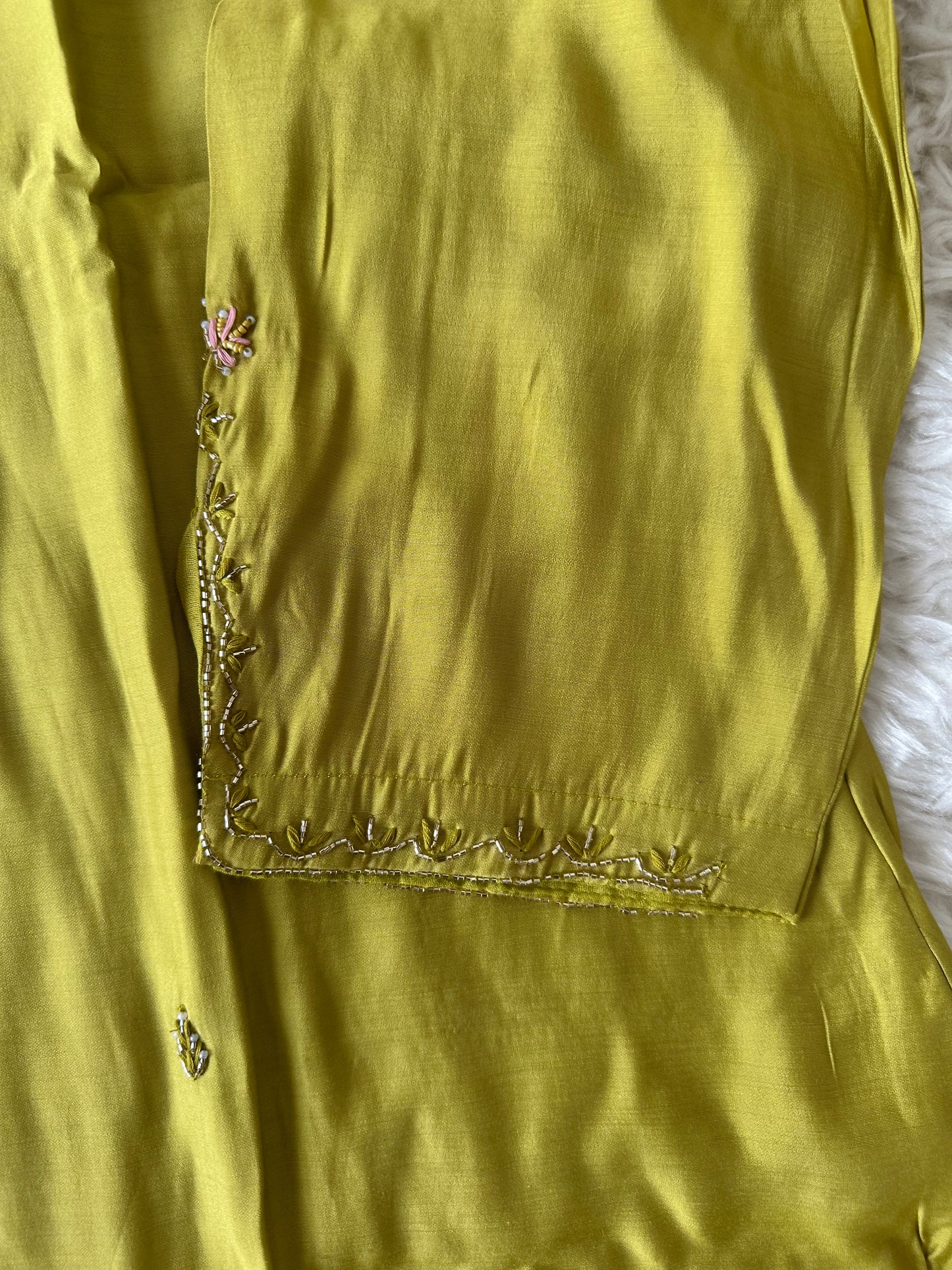 Plus size Roman Silk Kurti Pant Dupatta Set