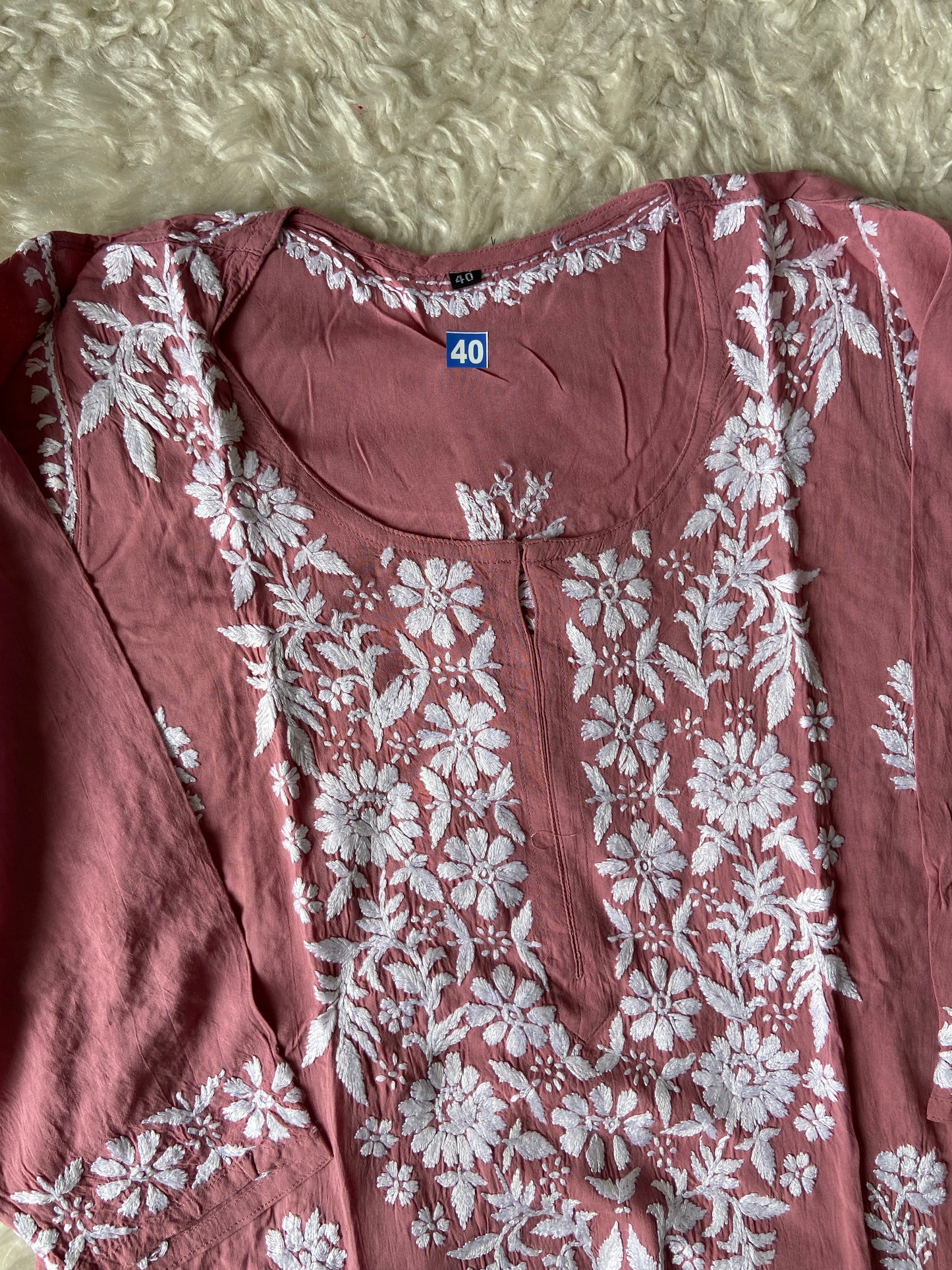 Modal Chikankari kurti