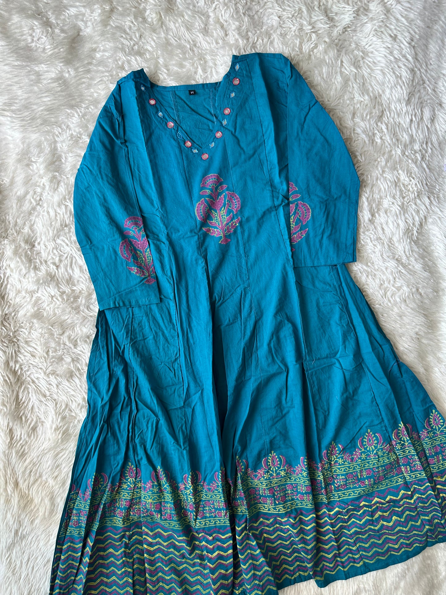 Cotton FLARE Kurti Pant Set