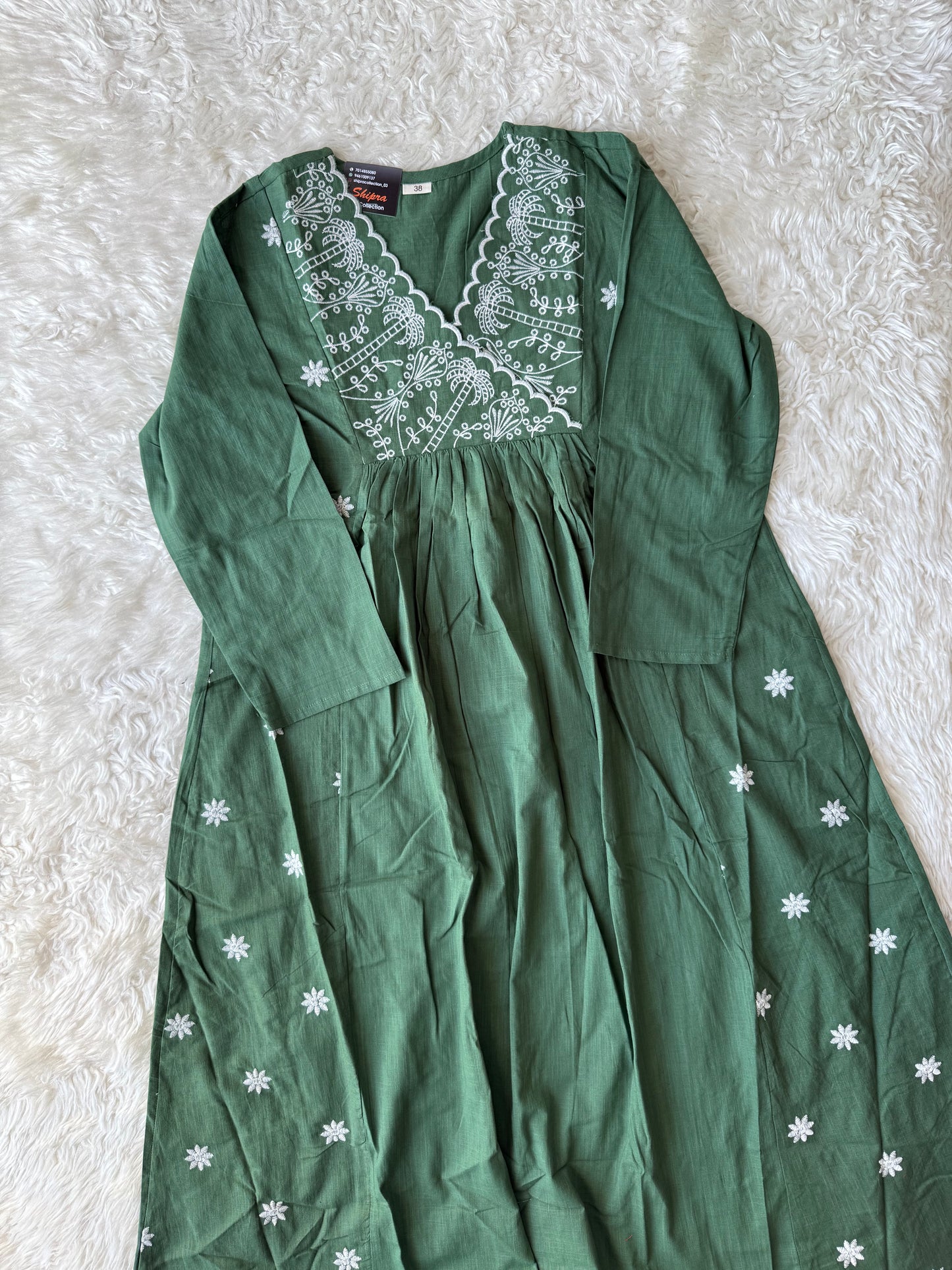 Khadi Cotton Kurti Plazo Set