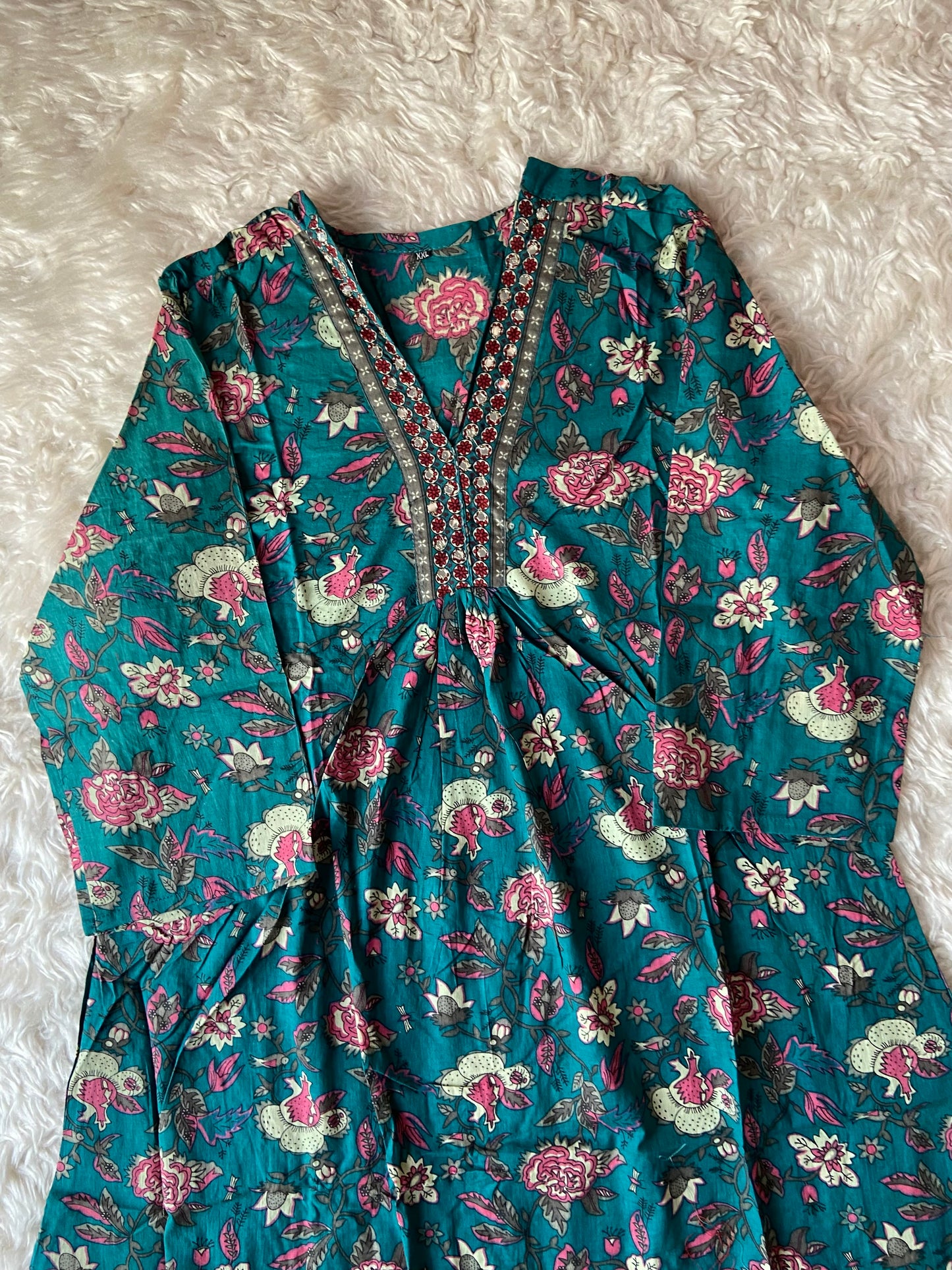Stock Clearance 🚨 Cotton FLARE Kurti Pant Set
