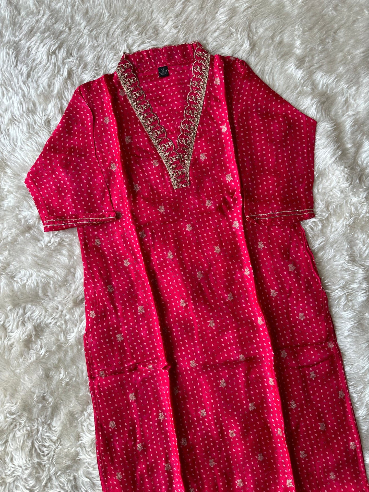 Pure Silk Kurti Pant Organza Dupatta Set