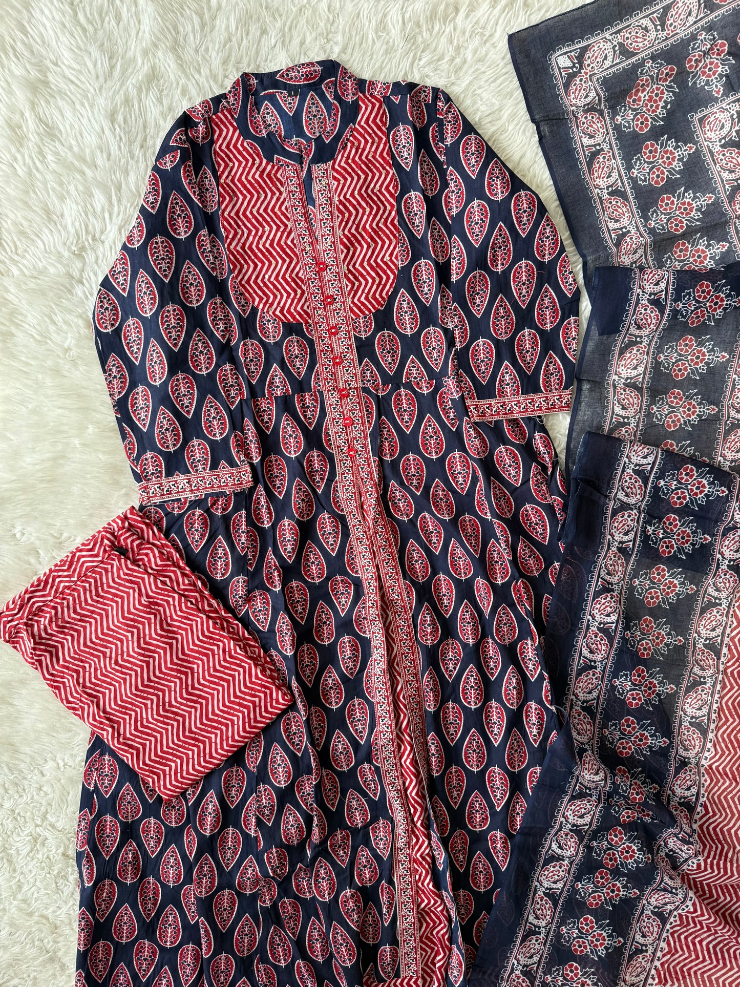 Budget Friendly Kurti Pant Dupatta Set