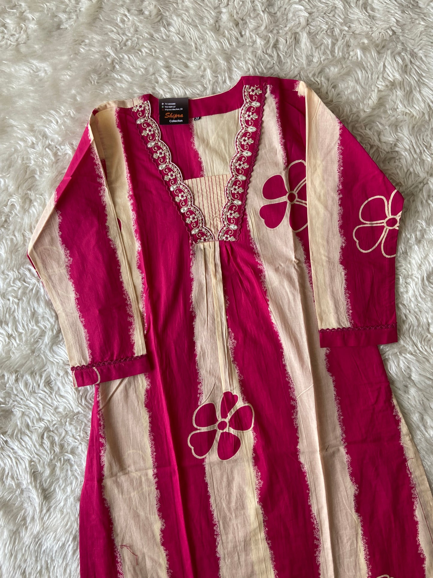 Premium Cotton Kurti Pant Dupatta Set