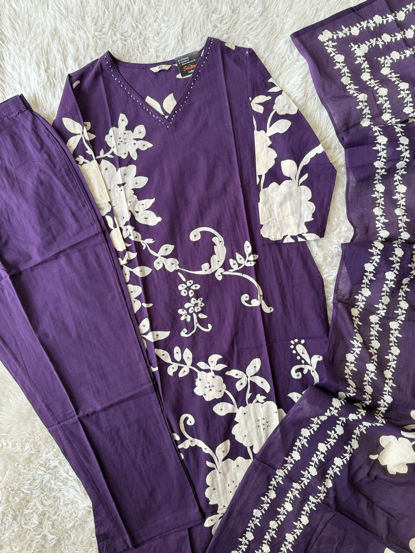 Premium Cotton Kurti Pant Dupatta Set