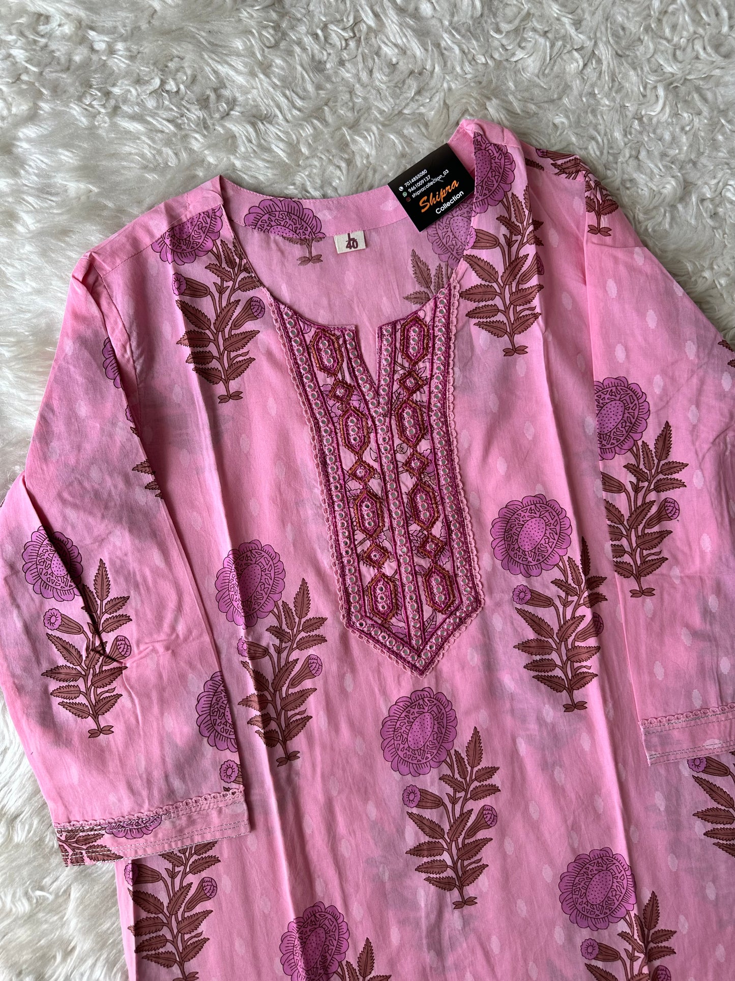 Premium Cotton Kurti Pant Dupatta Set