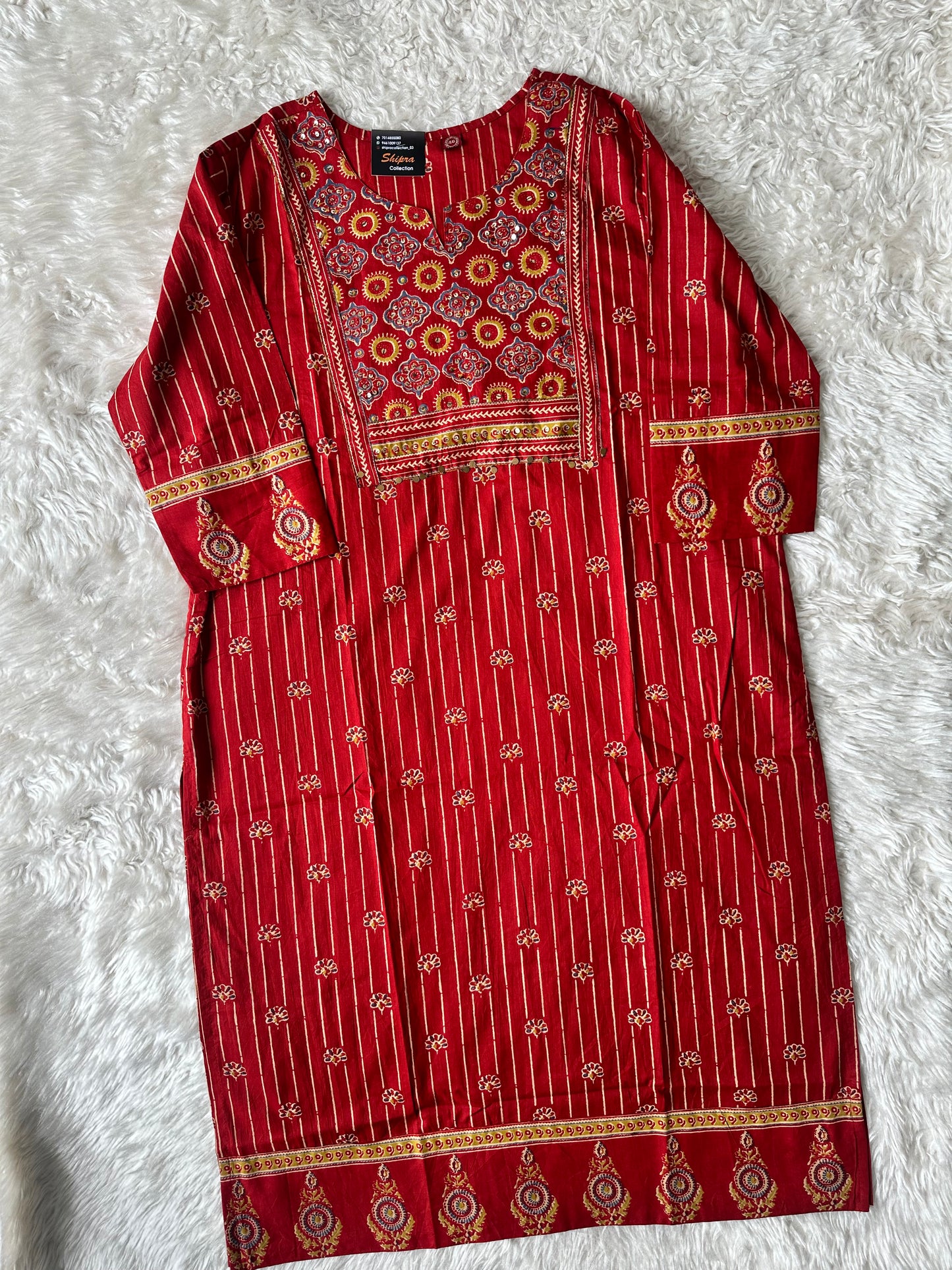 Pure Cotton Kurti Pant Plazo Dupatta Set