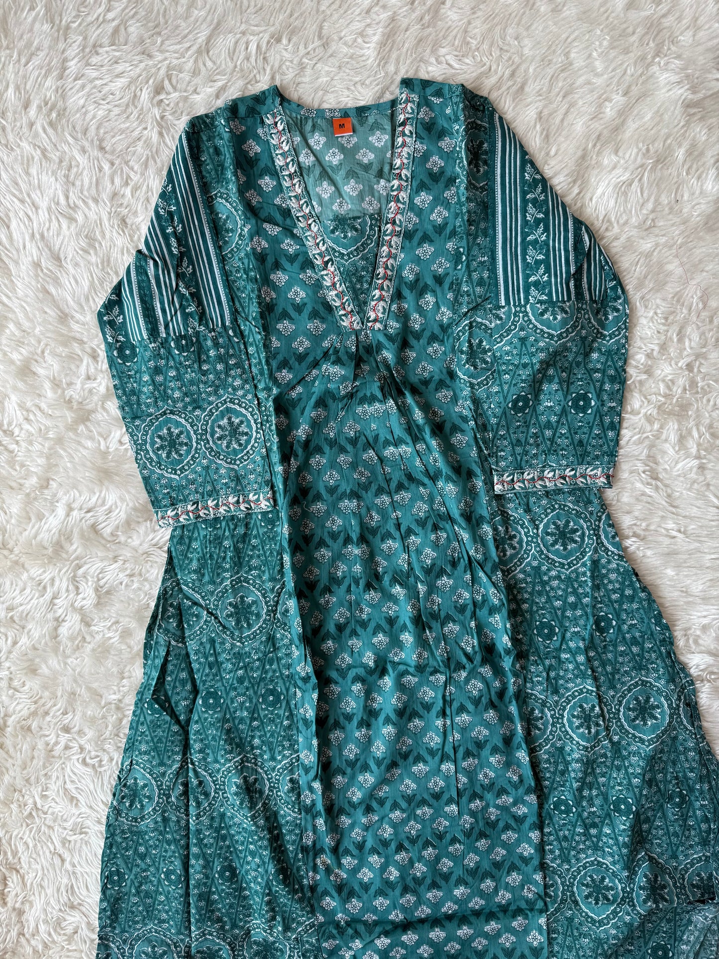 Cotton Flare Kurti Pant Set