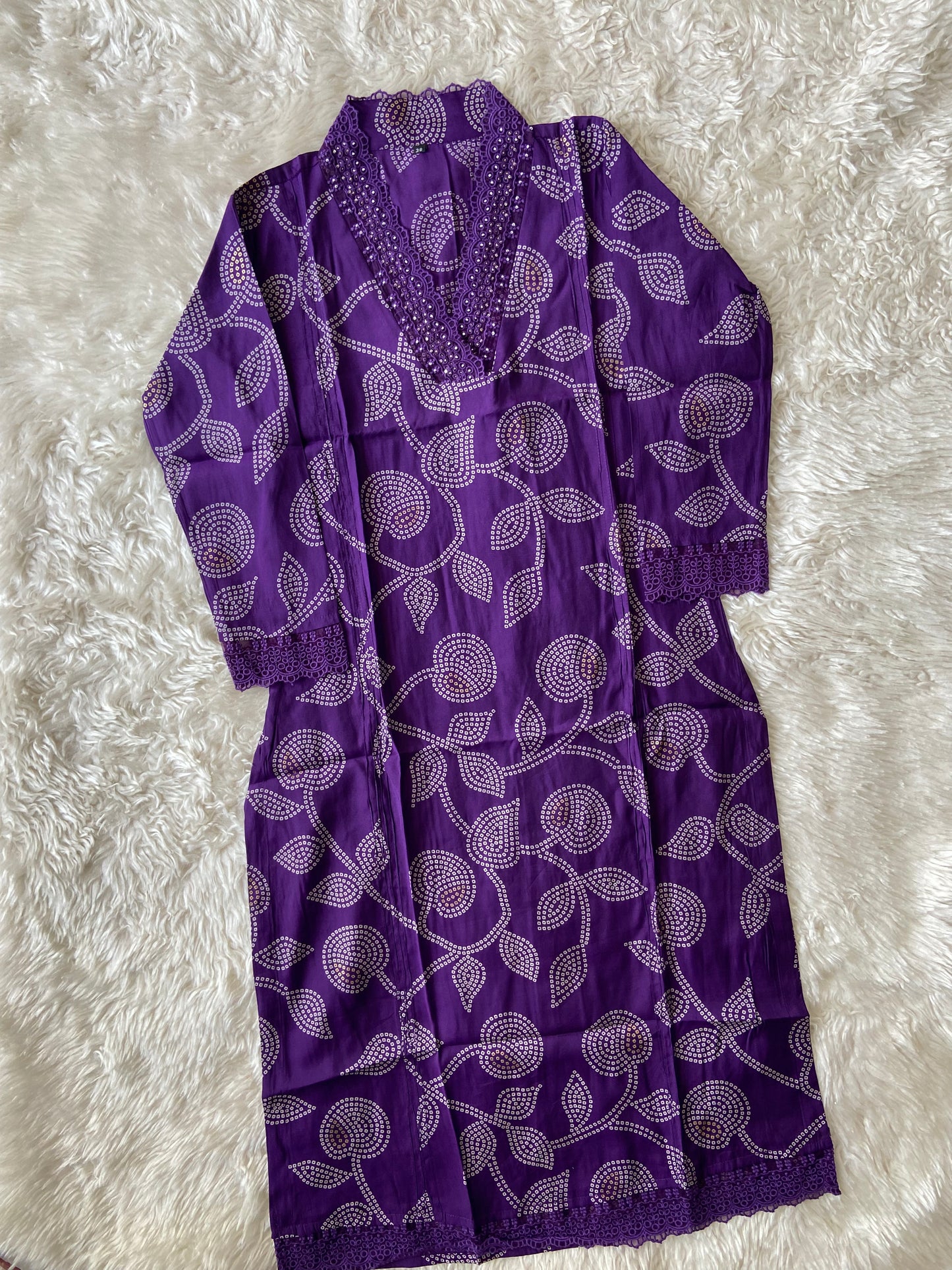 Pure Muslin Silk Kurti Pant Set