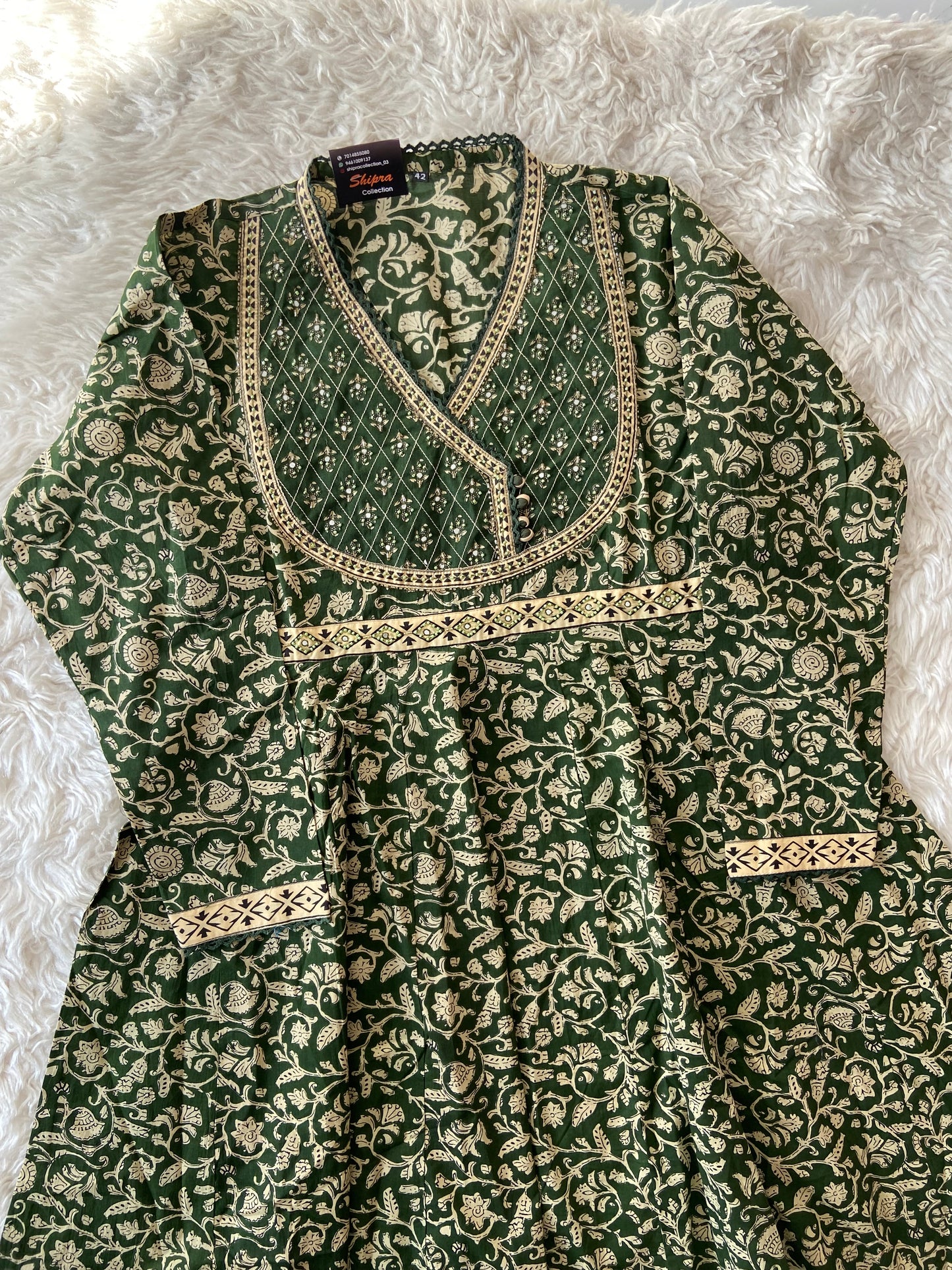 Premium Cotton Flare Kurti