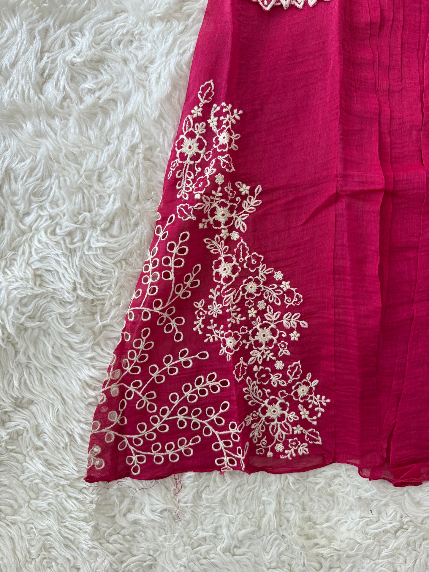 Mul Chanderi Kurti Pant Dupatta Set