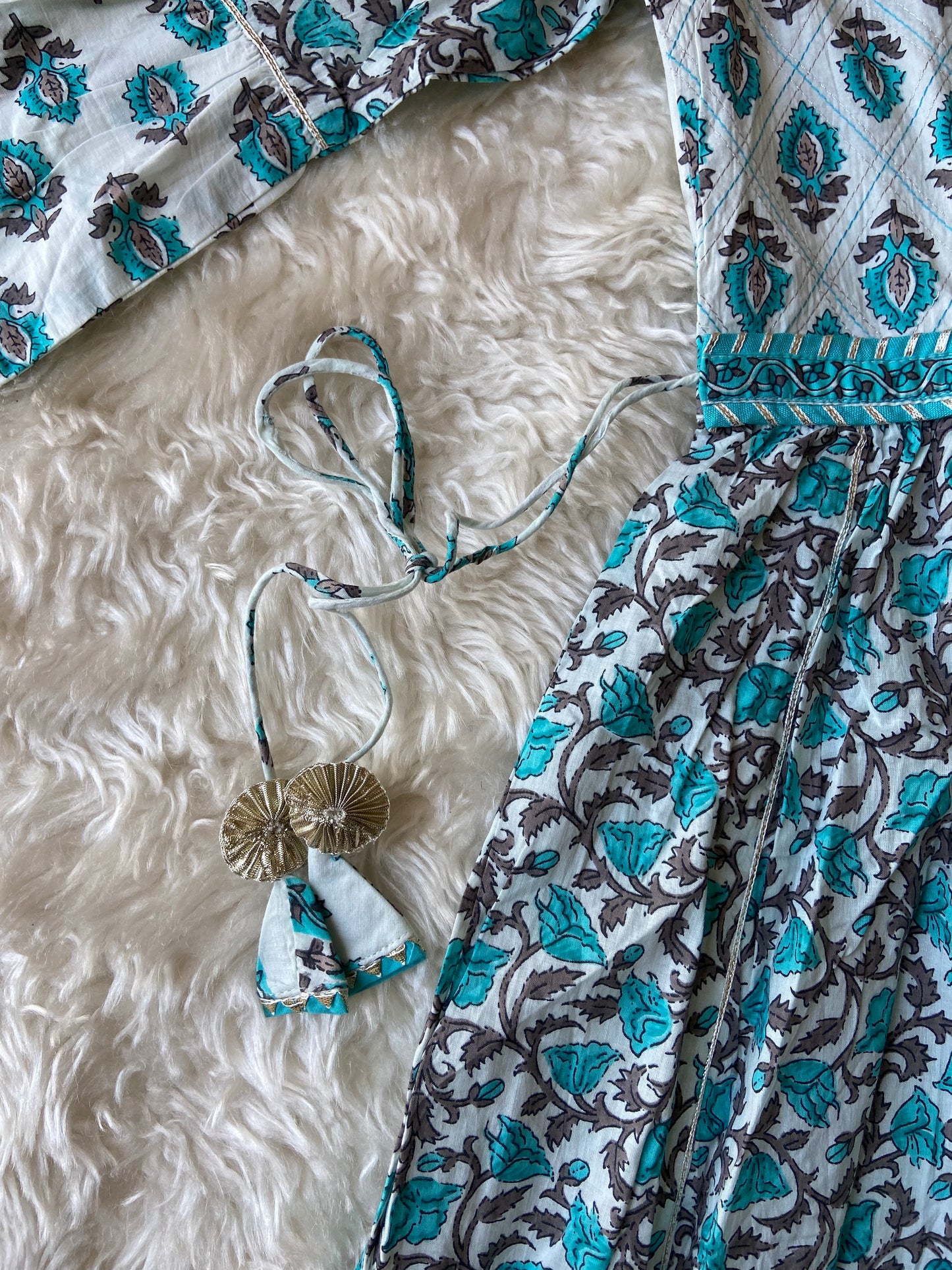 Steal Deal 🚨Premium Cotton Flare Kurti Pant Dupatta Set