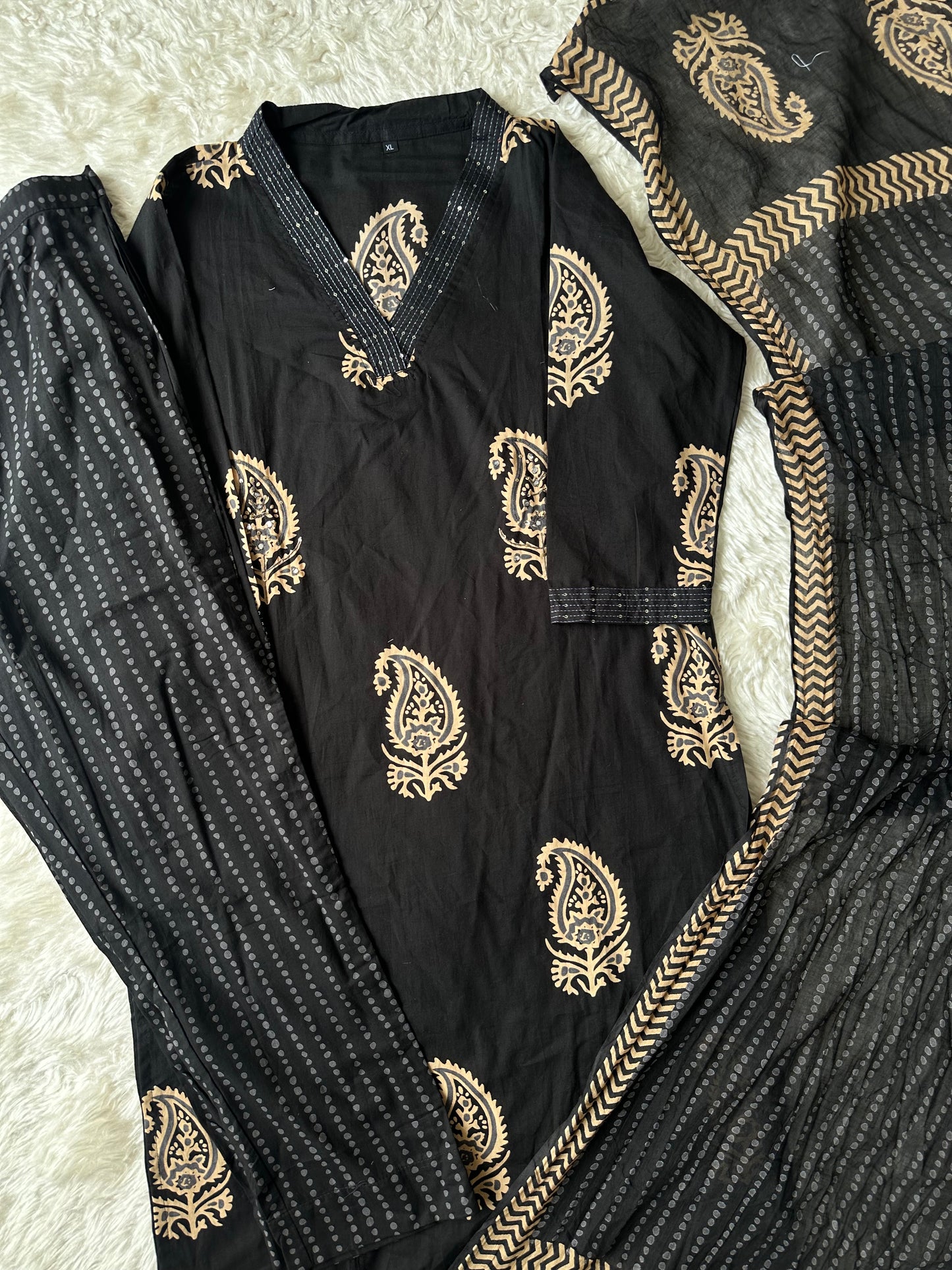 Budget Friendly Kurti Pant Dupatta Set