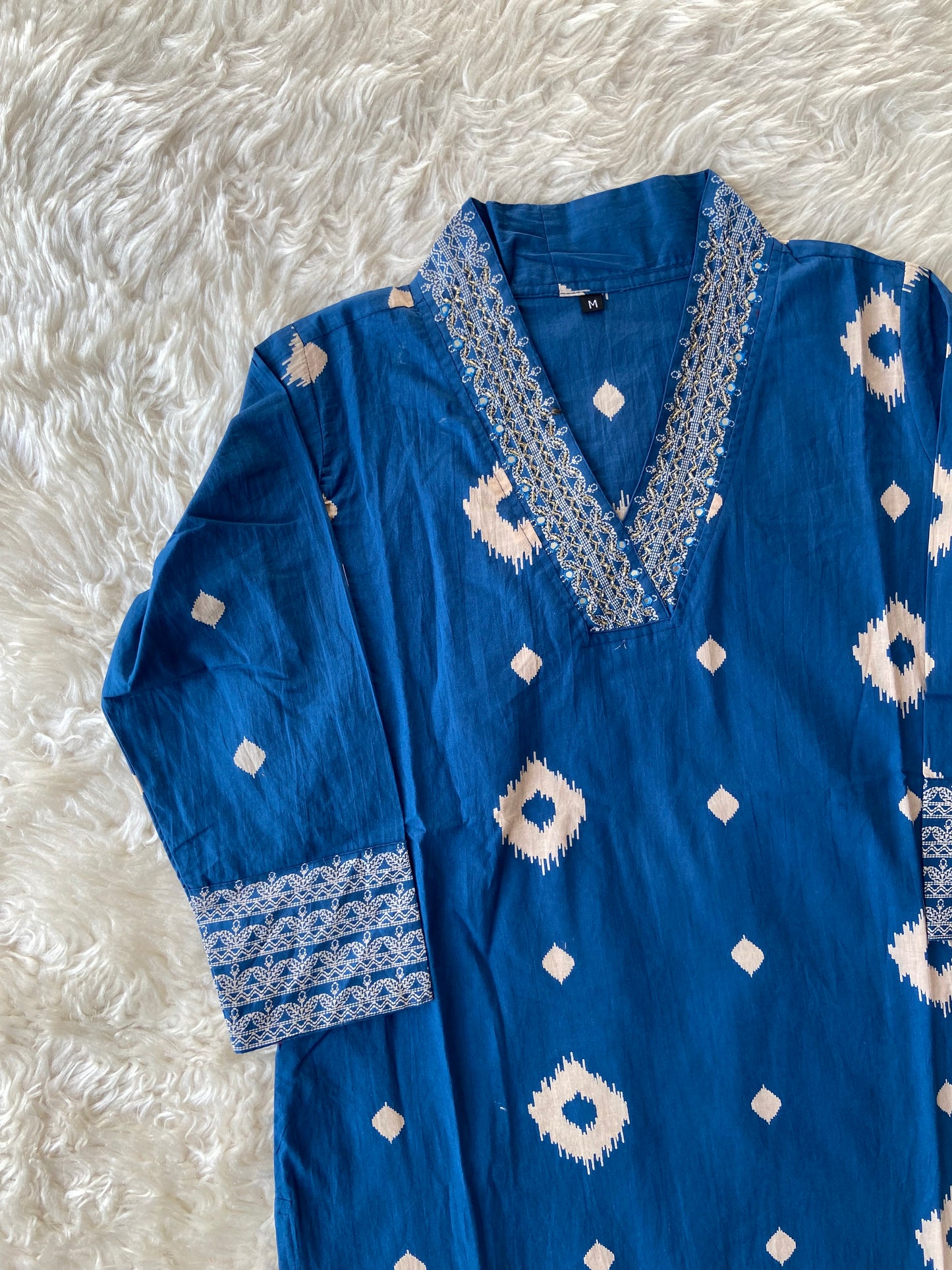 Pure Cotton Kurti Pant Dupatta Set