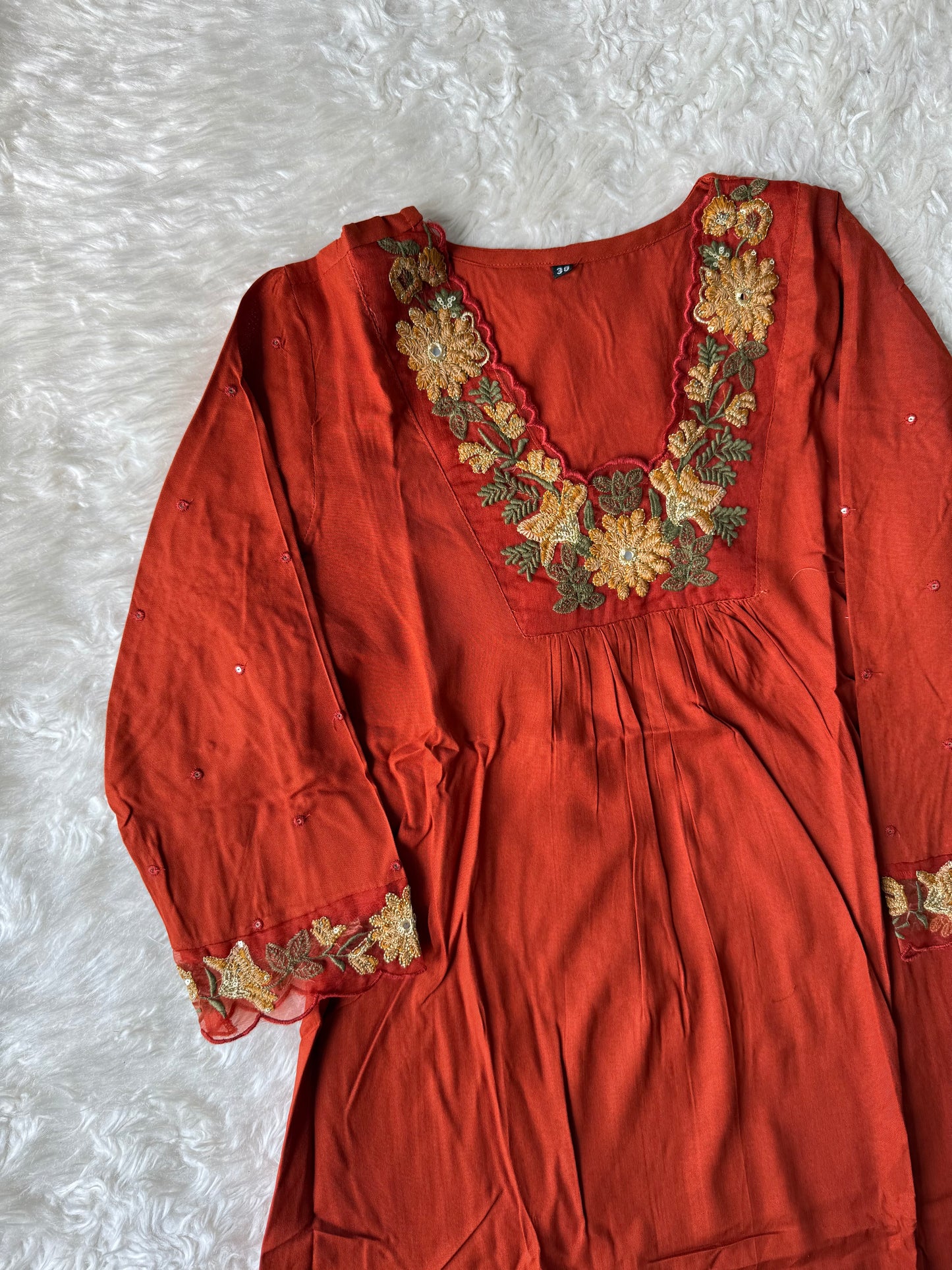 Rayon Kurti Pant Dupatta Set