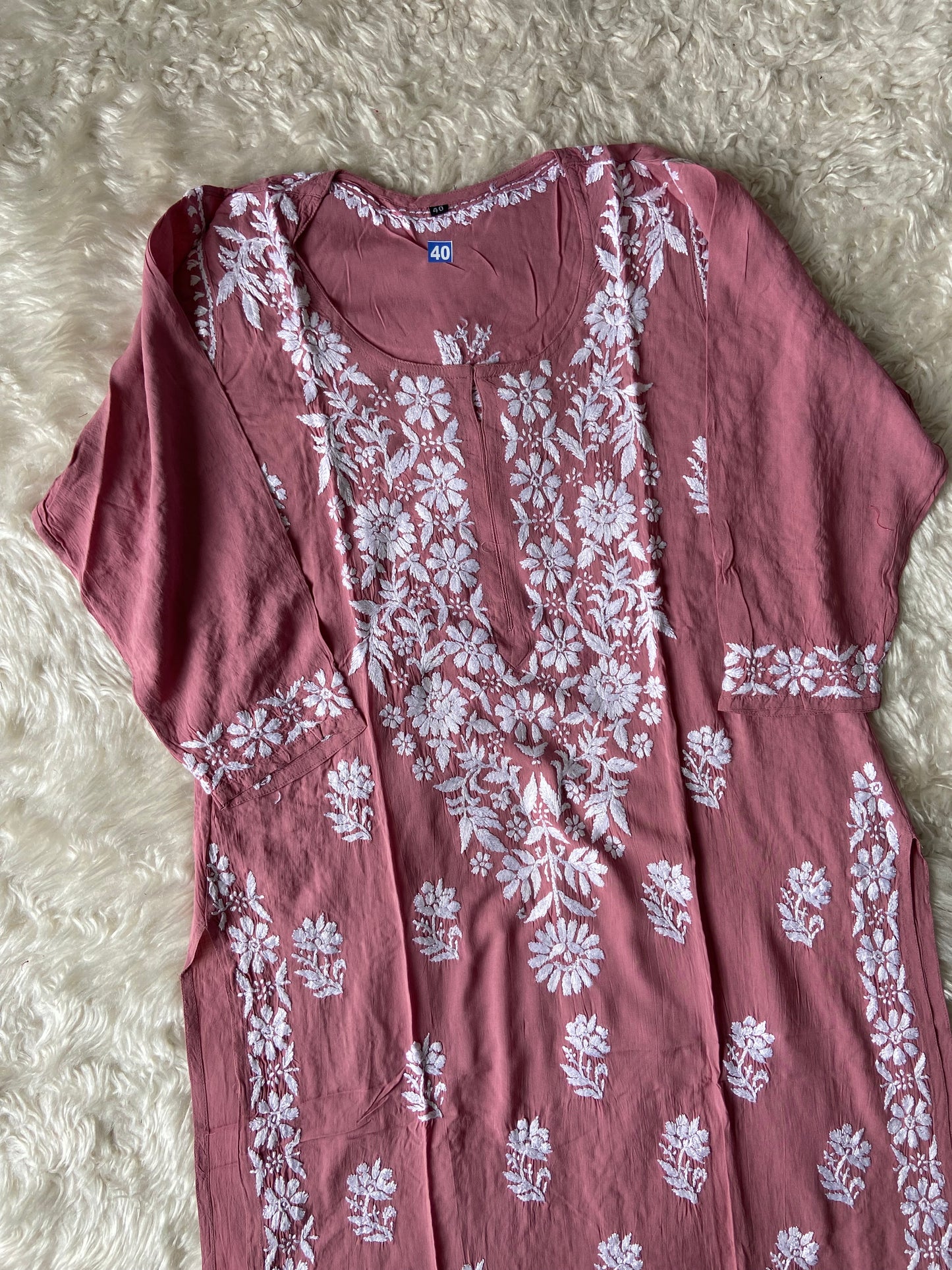 Modal Chikankari kurti