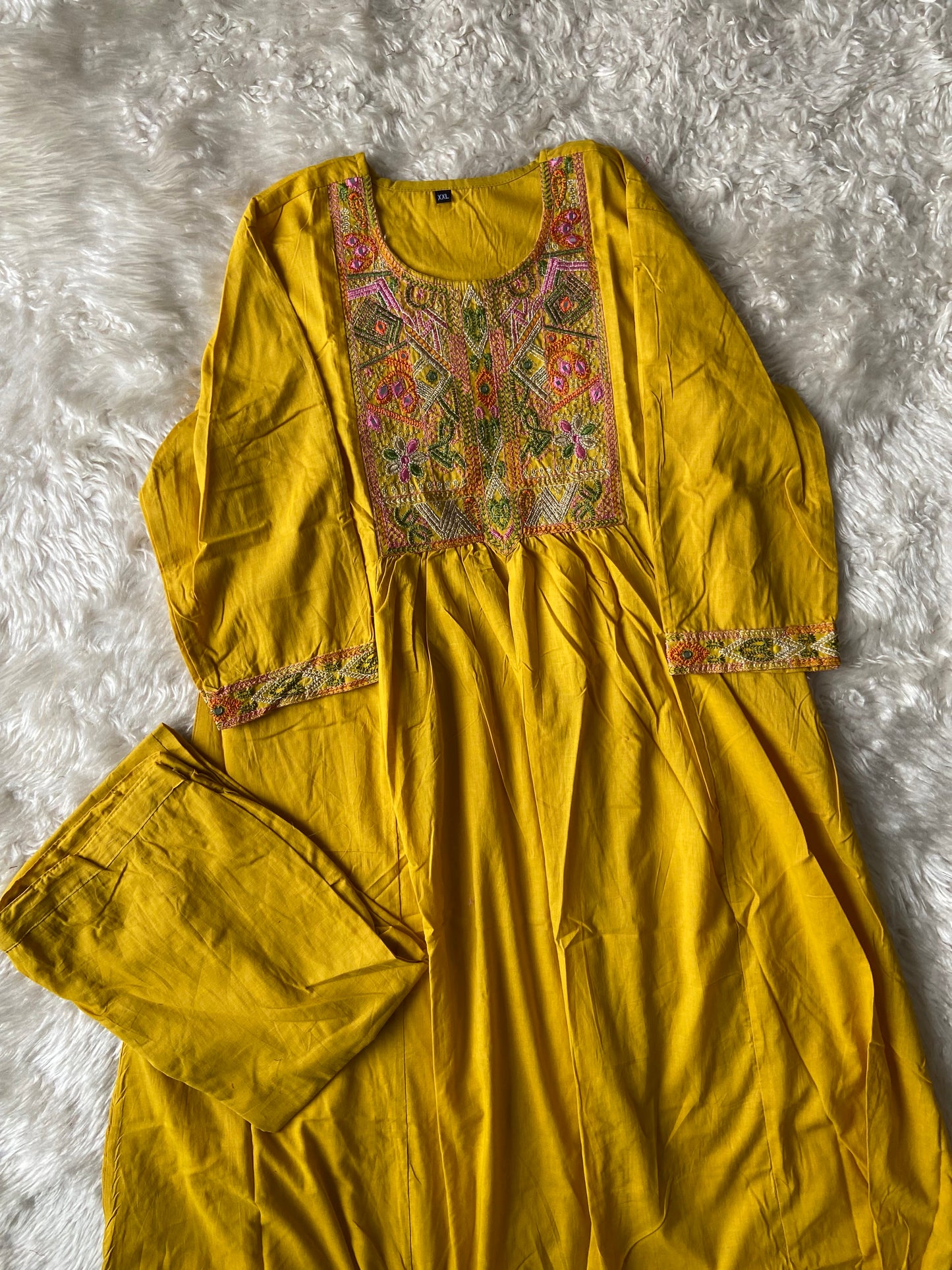 Cotton Kurti Pant Set