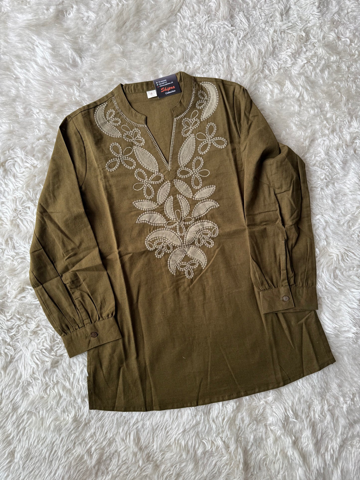Khadi Cotton Short Kurti