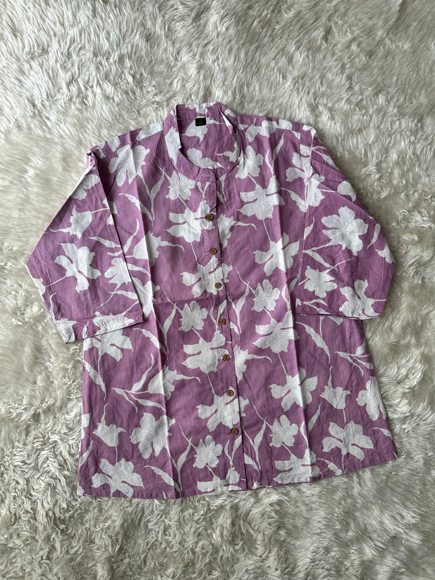 Pure Cotton Short Kurti (feeding friendly)