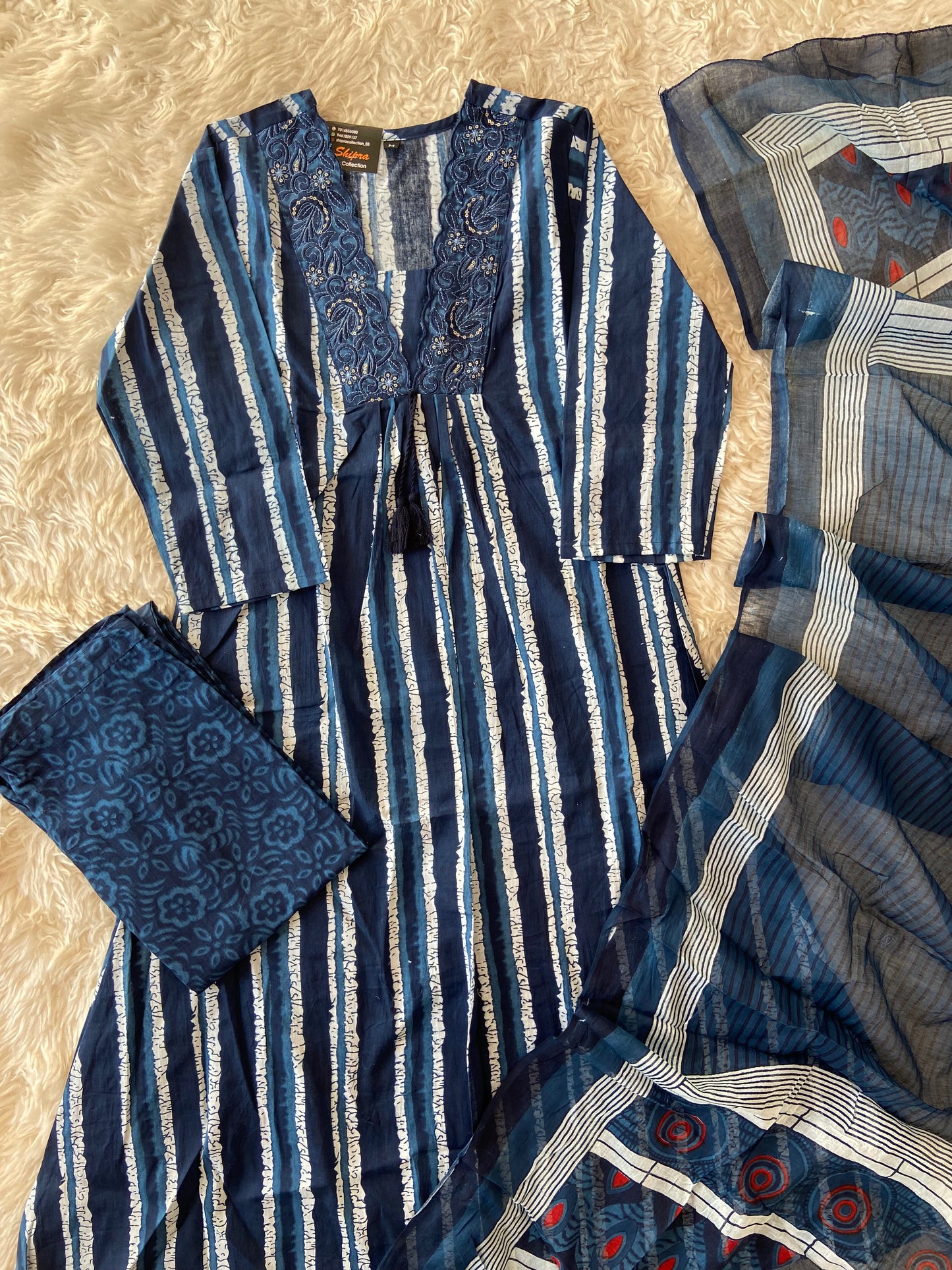 Budget Friendly FLARE Kurti Pant Dupatta Set