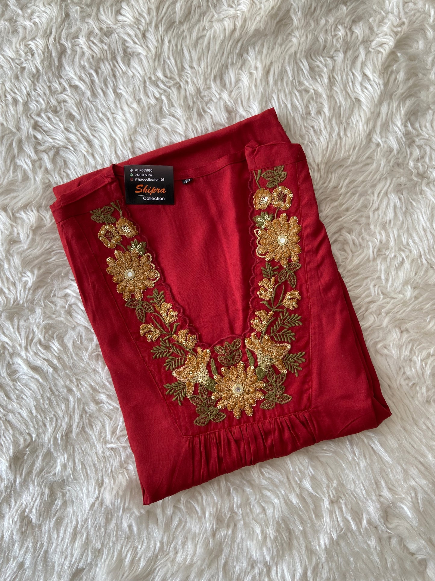 Rayon Kurti Pant Dupatta Set