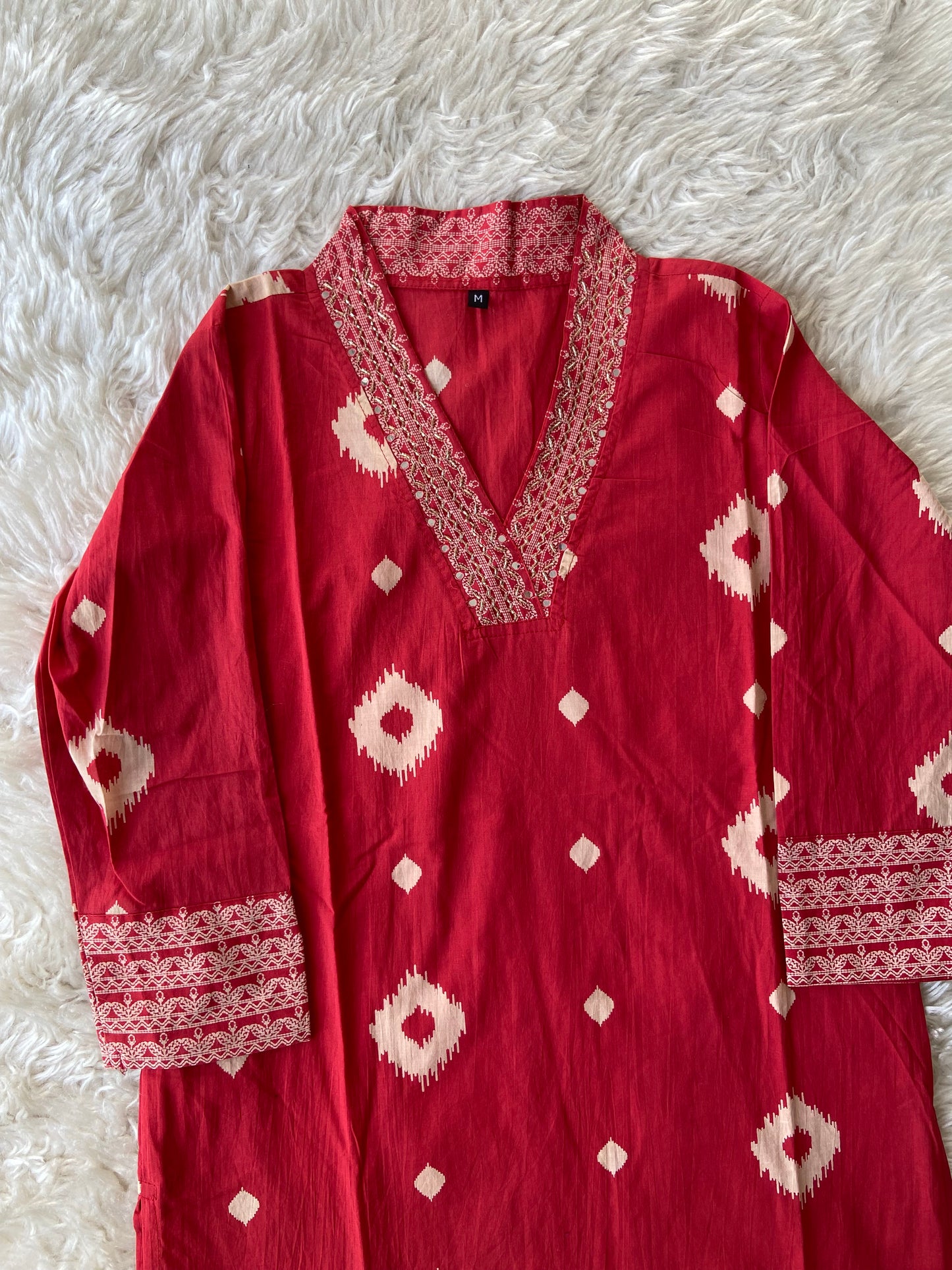 Pure Cotton Kurti Pant Dupatta Set