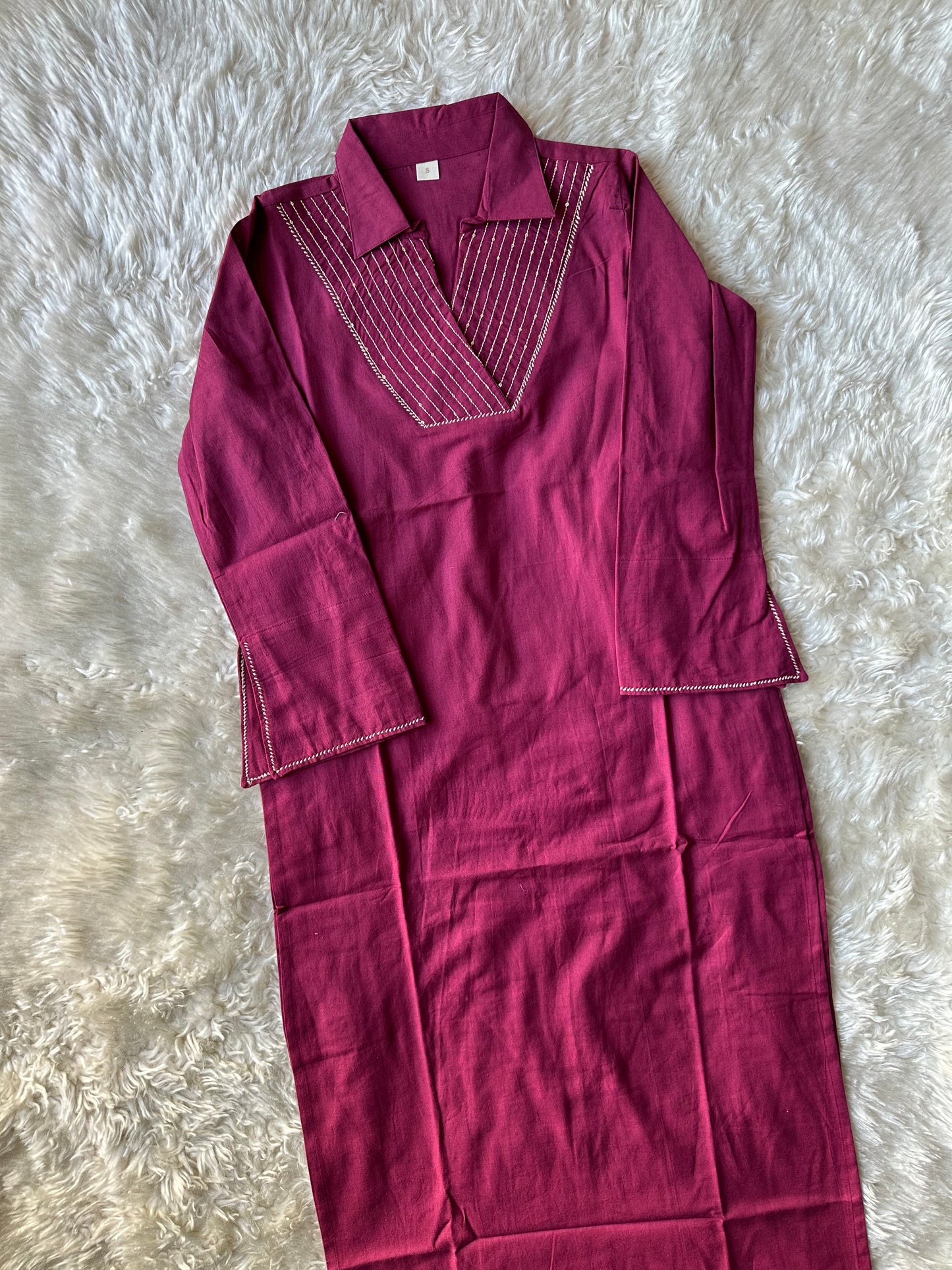 Stock Clearance 🚨 Khadi Cotton Kurti Pant Set