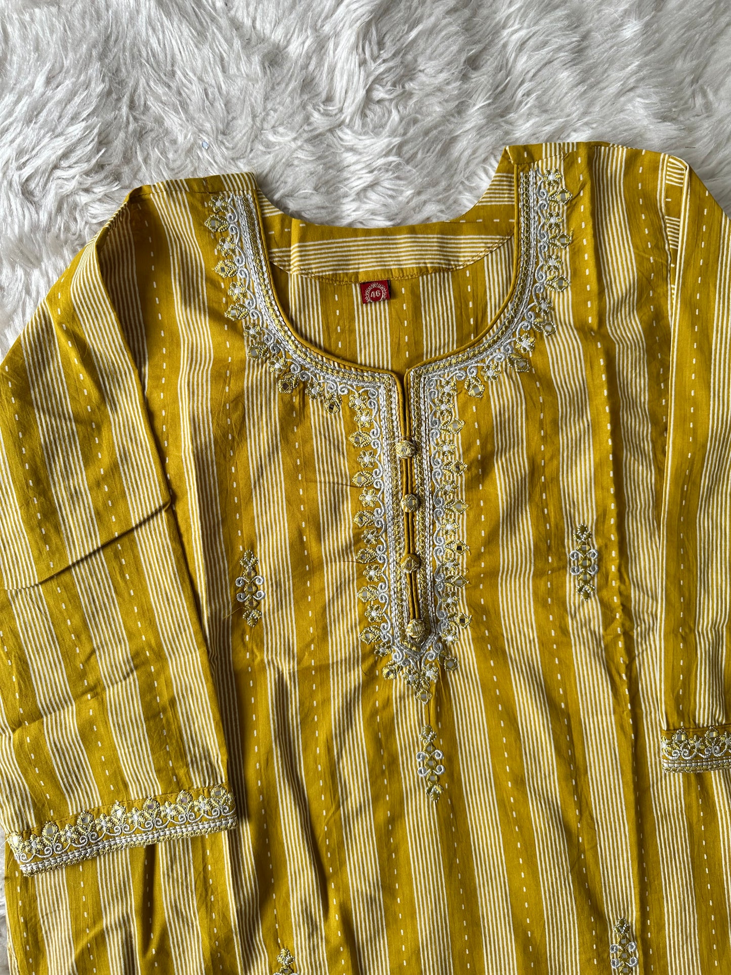 Pure Cotton Kurti Pant Dupatta Set