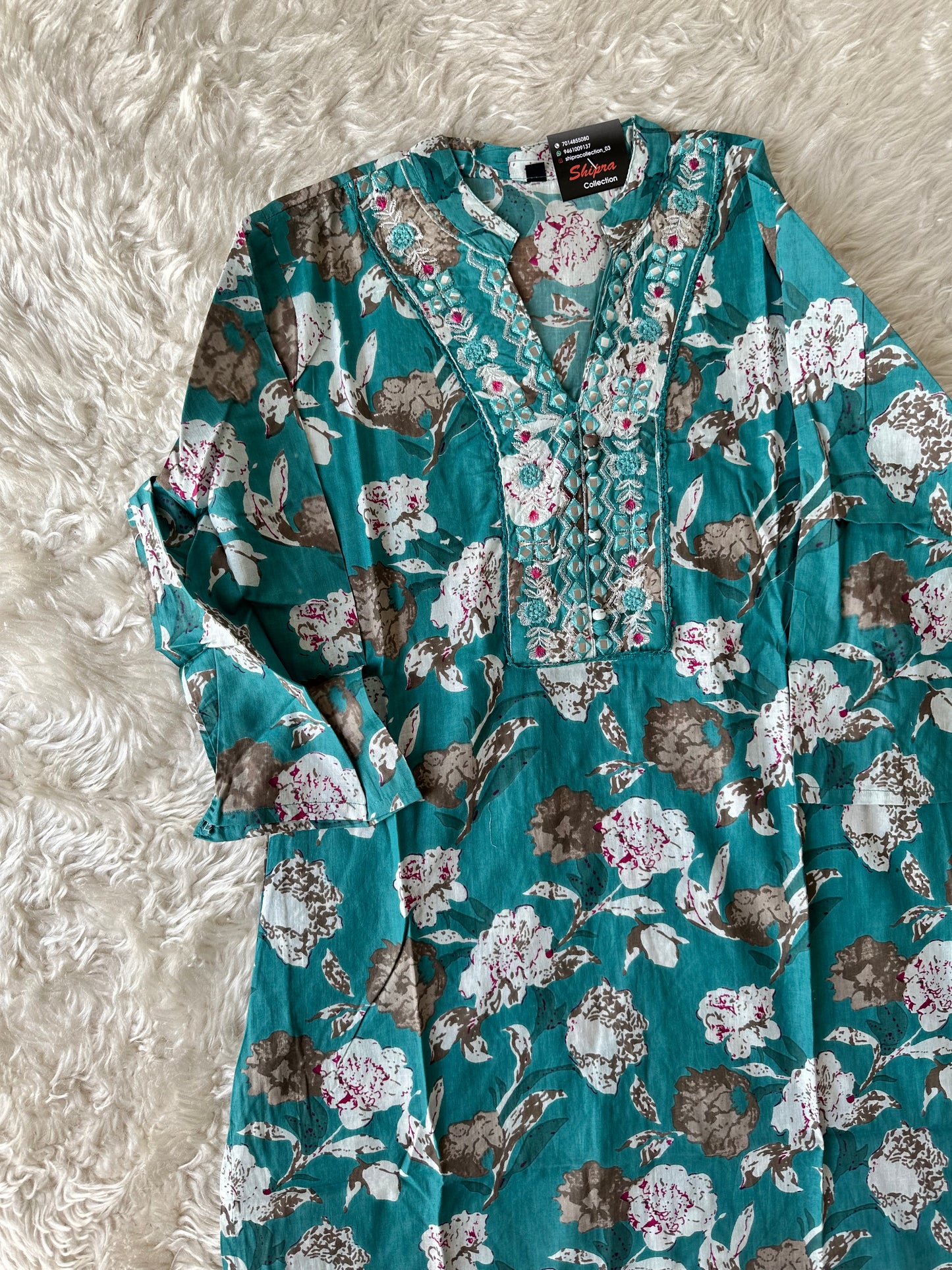 Stock Clearance 🚨 Cotton Kurti Afghani Pant Set