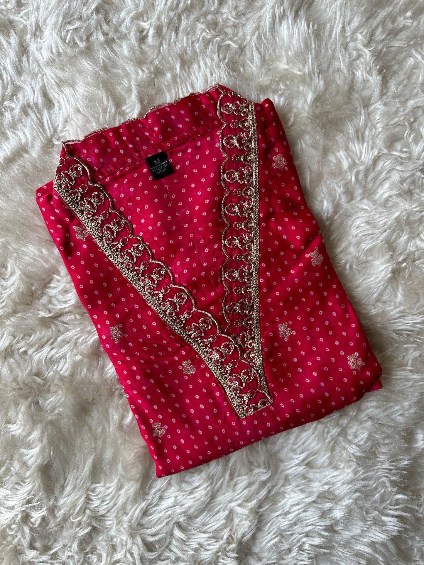 Pure Silk Kurti Pant Organza Dupatta Set