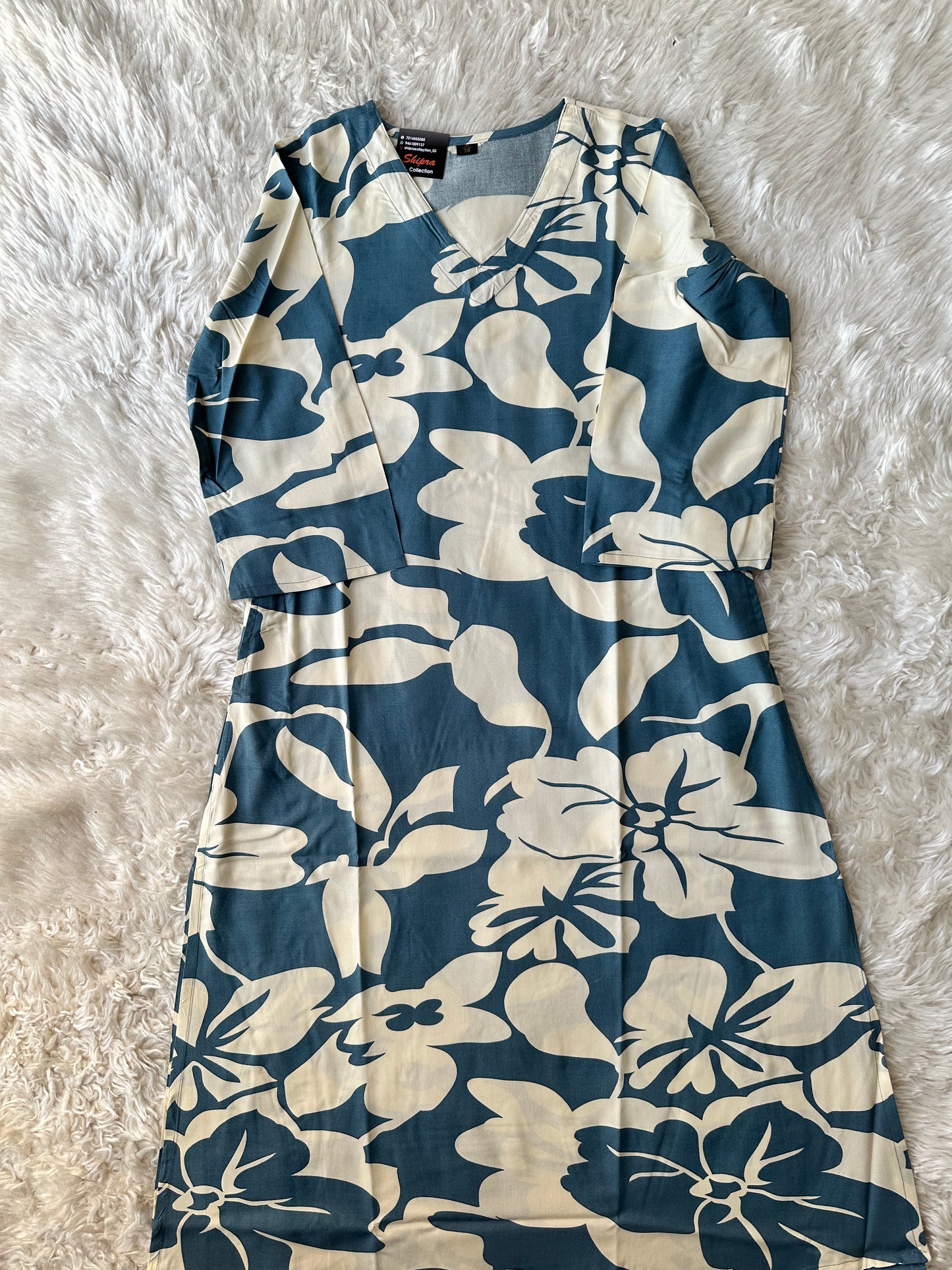 Makhan Fabric feel💕 Kurti Plazo Set