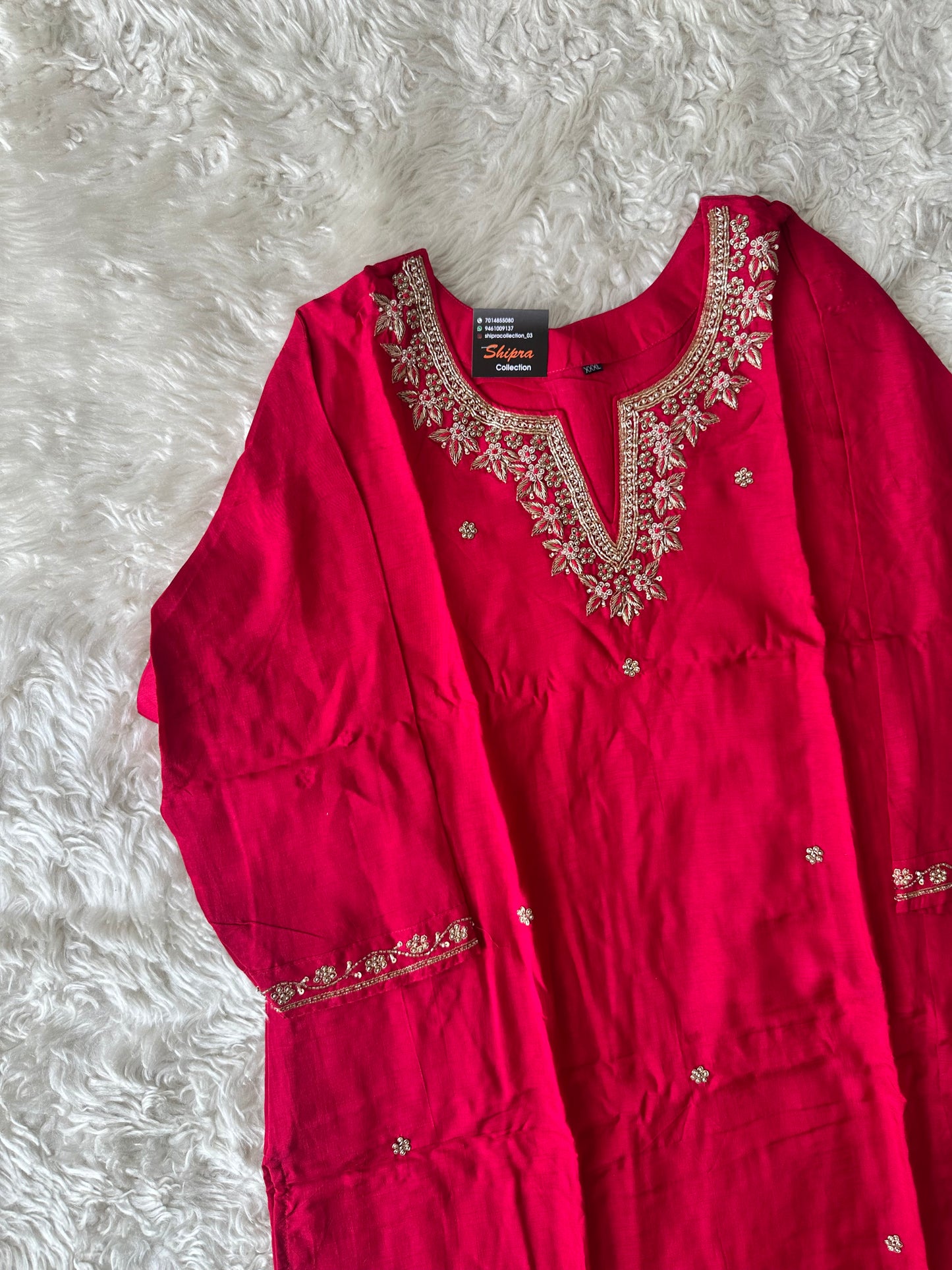 Dola Silk Kurti Pant Dupatta Set