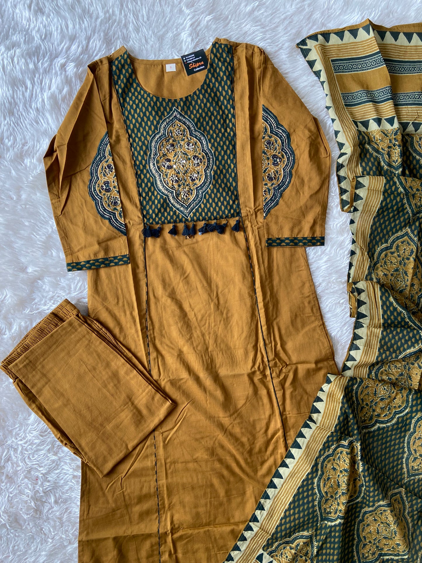 Premium Cotton Kurti Pant Dupatta