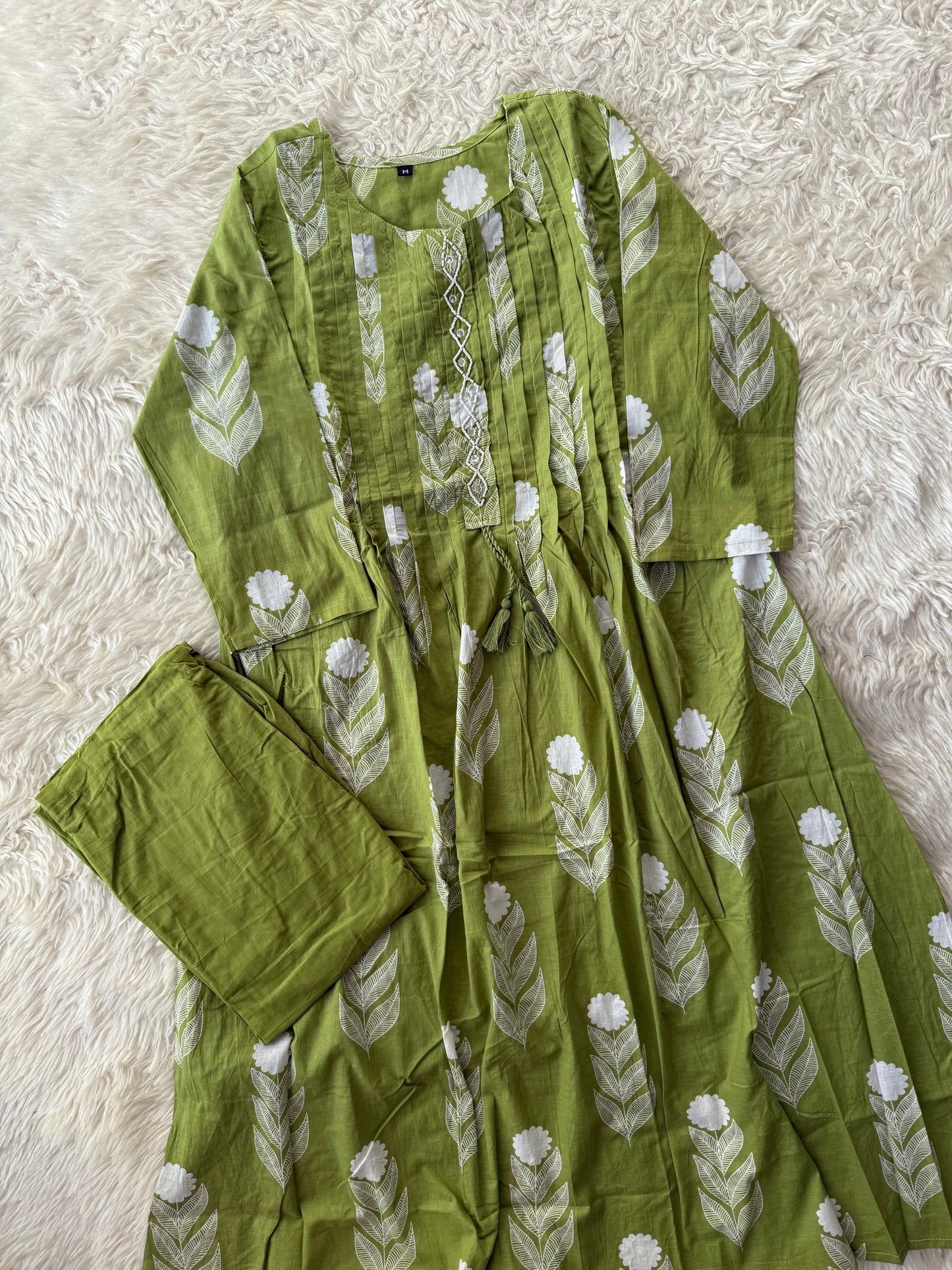 Cotton FLARE Kurti Pant Set