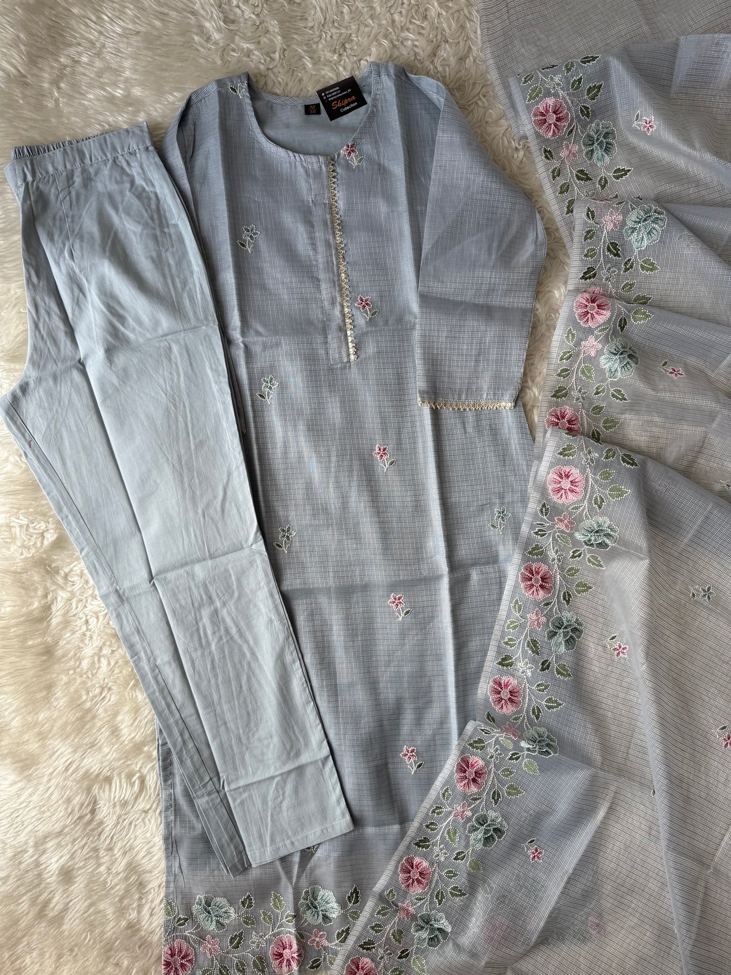 Doriya Kurti Pant Dupatta Set