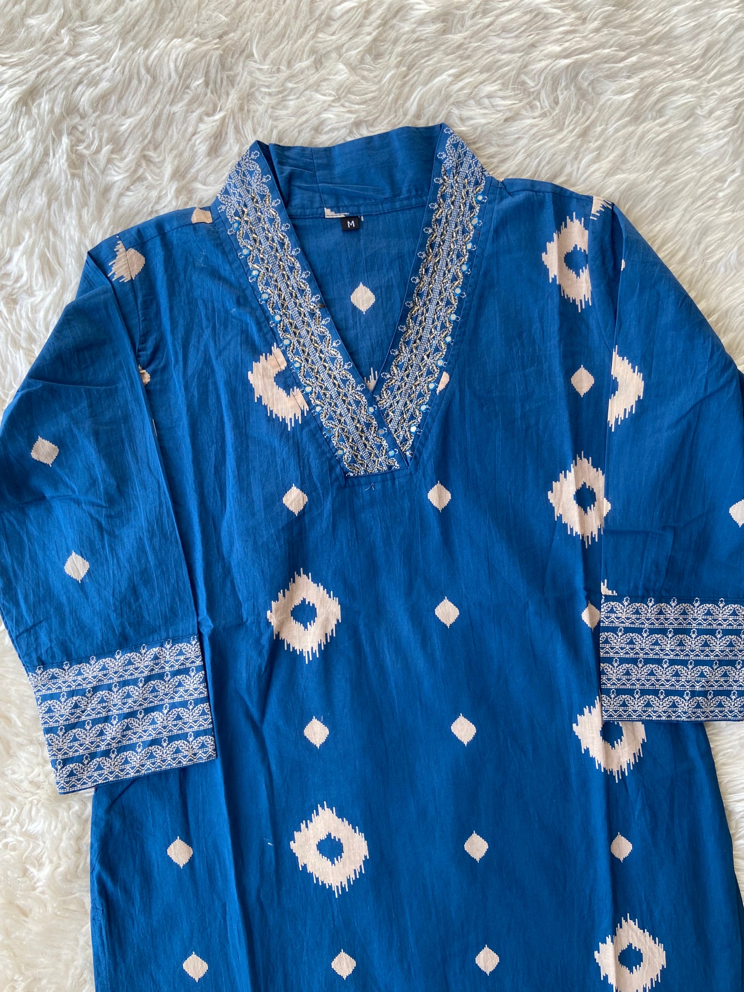 Pure Cotton Kurti Pant Dupatta Set