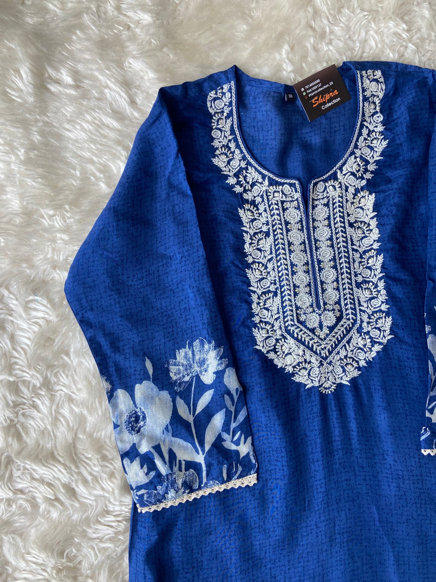 Pure Silk Kurti Pant Dupatta Set