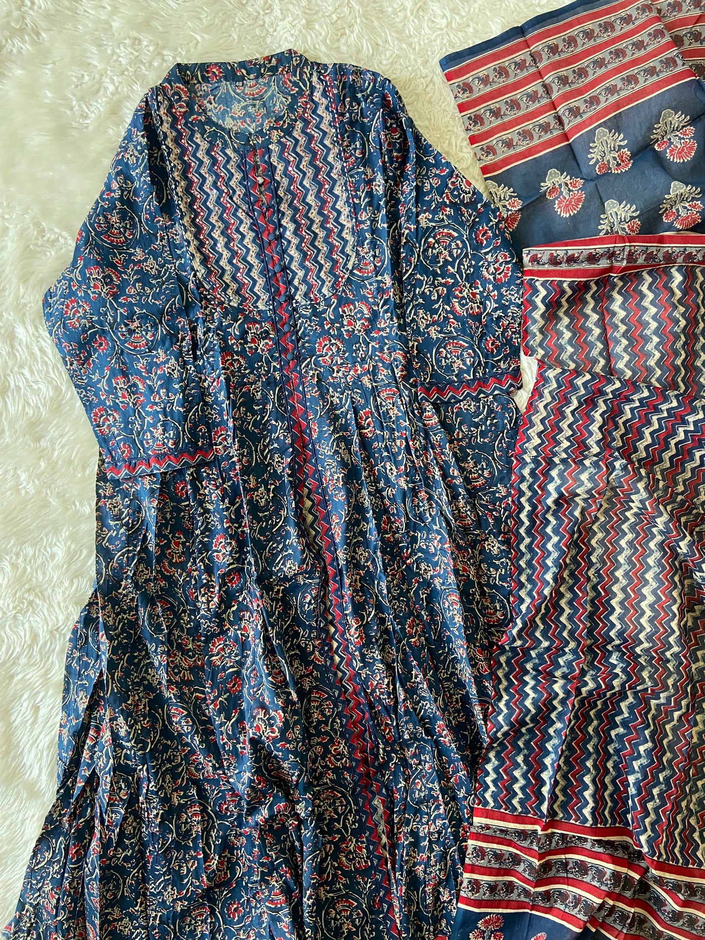 Premium Cotton Kurti Dupatta Set