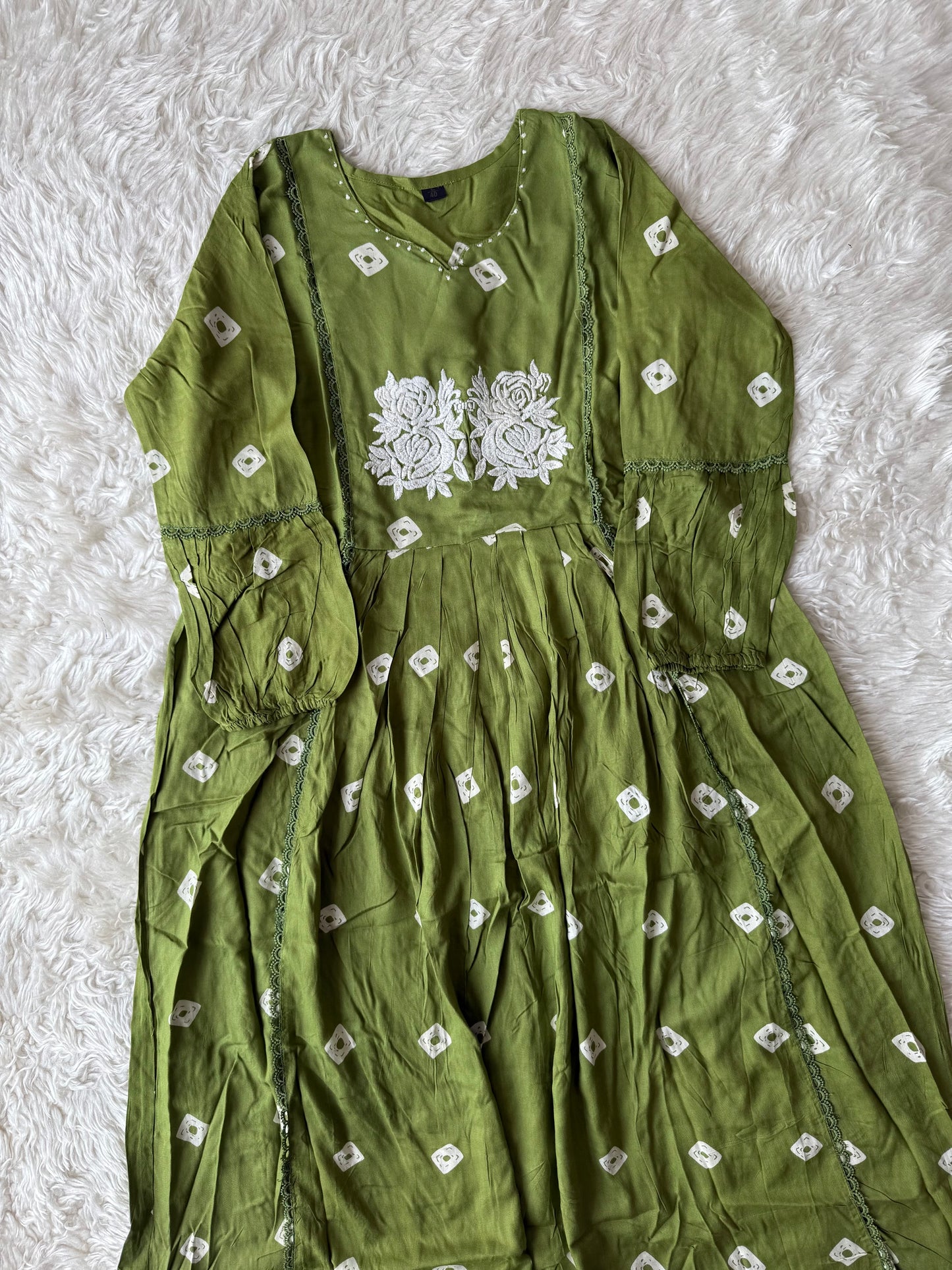 Rayon Kurti Pant Set