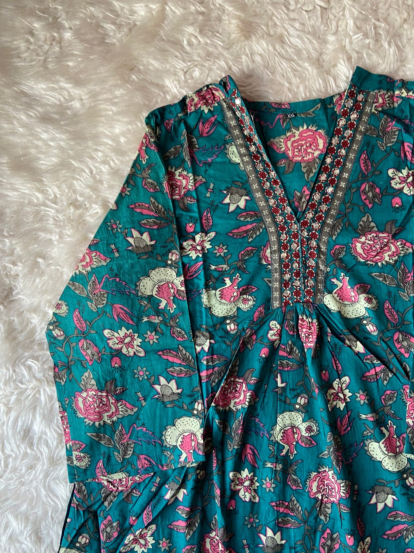 Stock Clearance 🚨 Cotton FLARE Kurti Pant Set