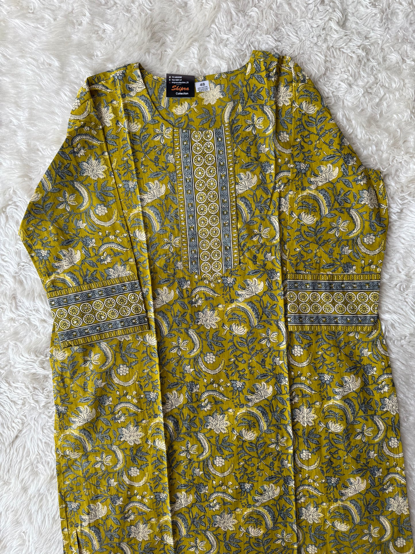 Premium Cotton Kurti Pant Dupatta Set